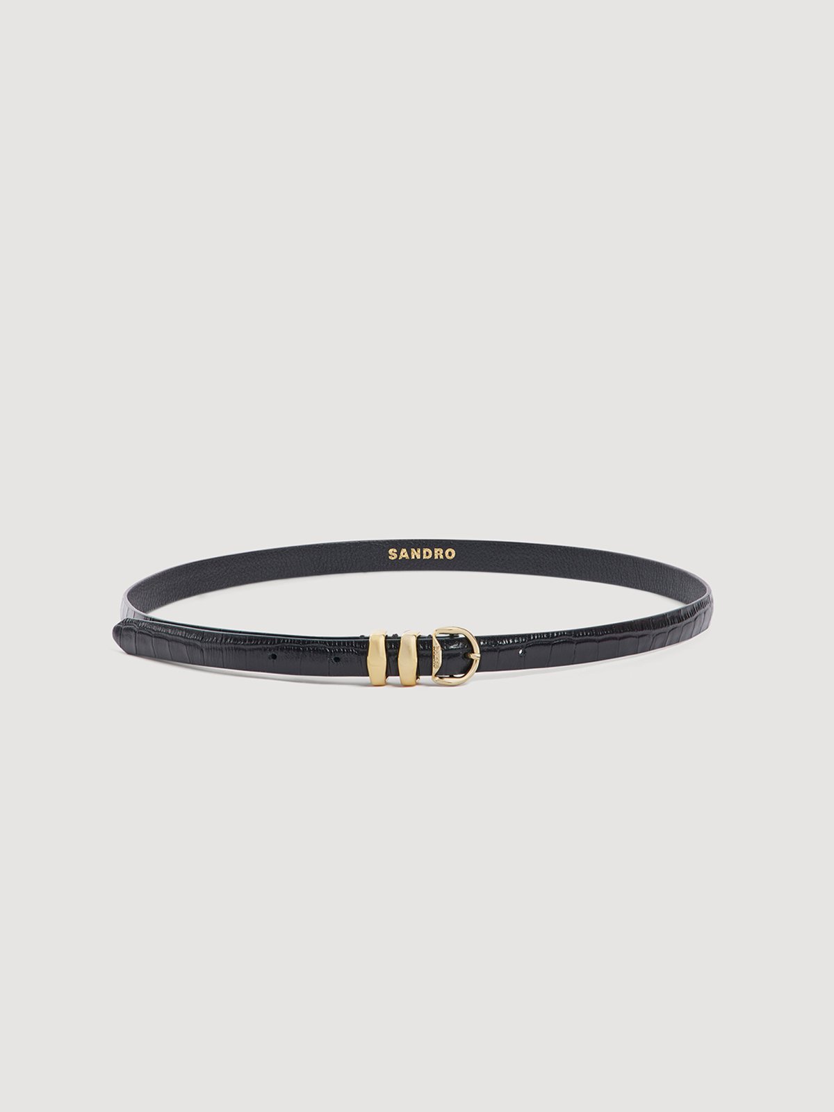 La Flo Leather Belt Black