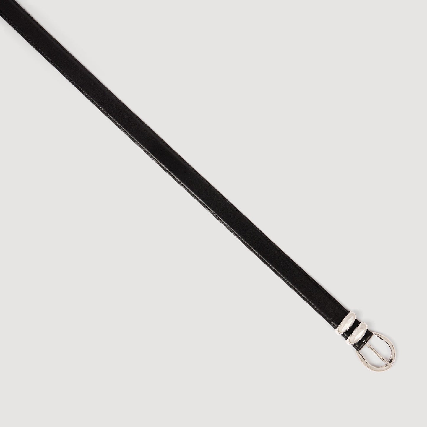 Ornella Belt Smooth Leather Belt Black