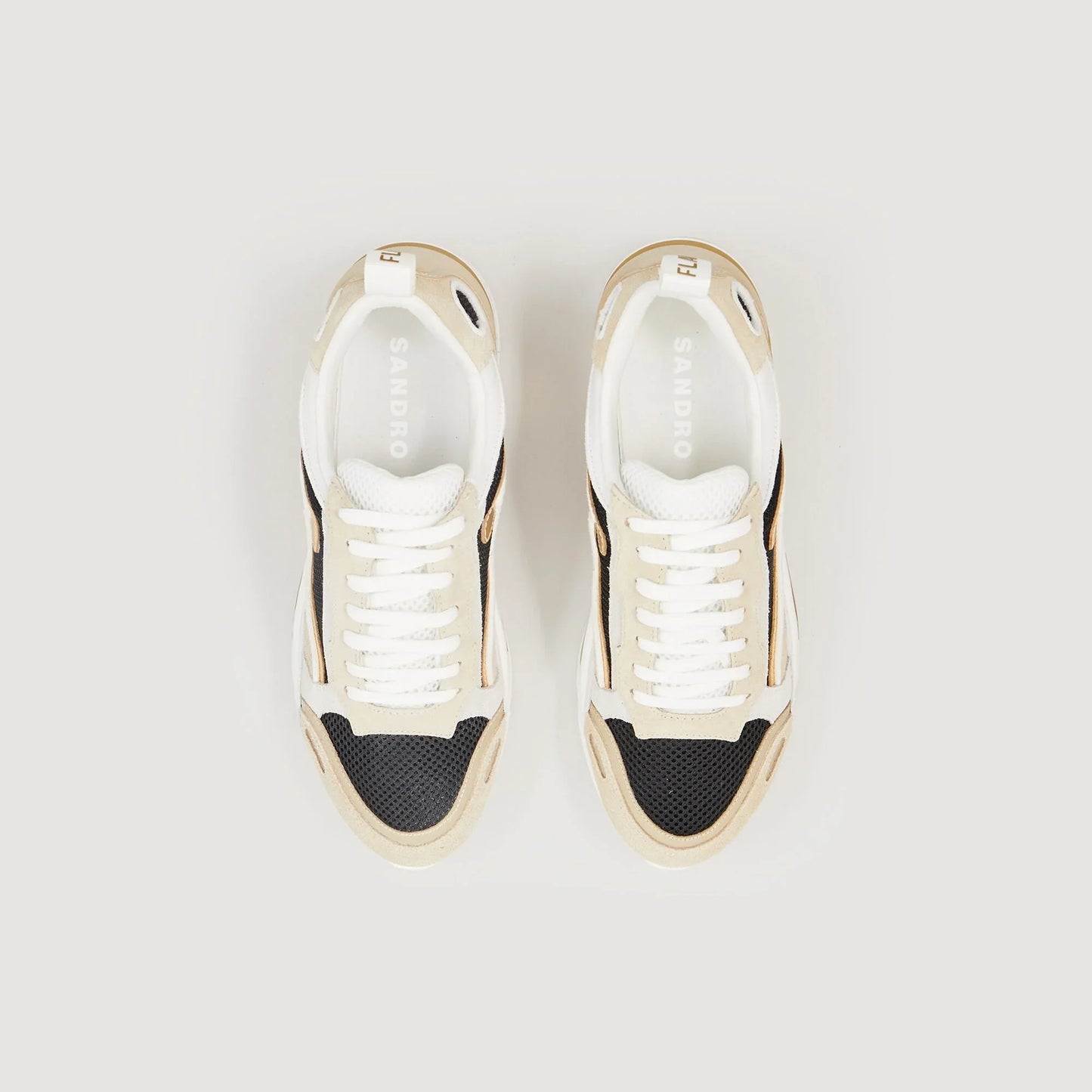 Flame Sneakers Gold