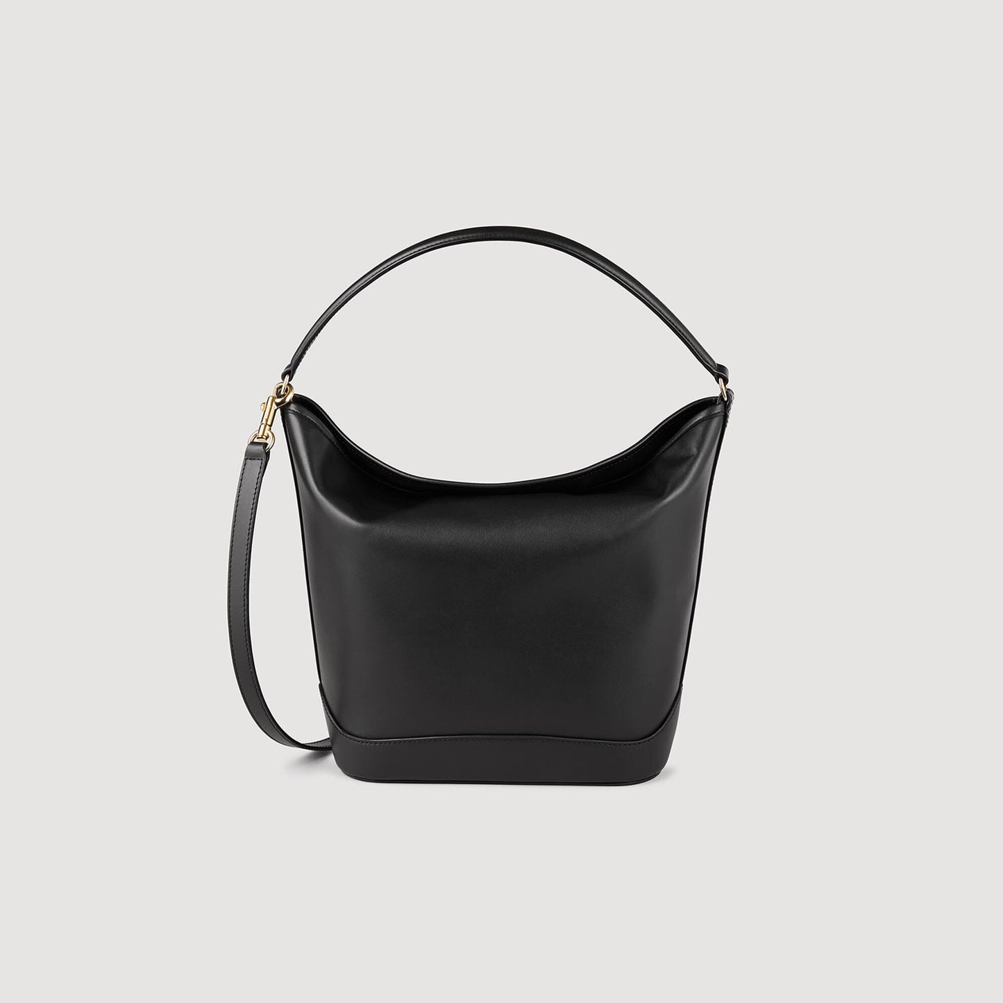 Leather Bucket Bag Tangoso Black