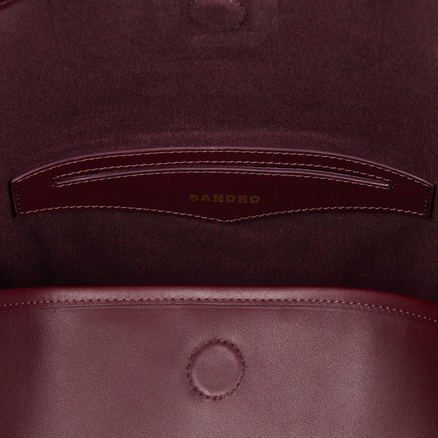 Leather Bucket Bag Tangoso Bordeaux