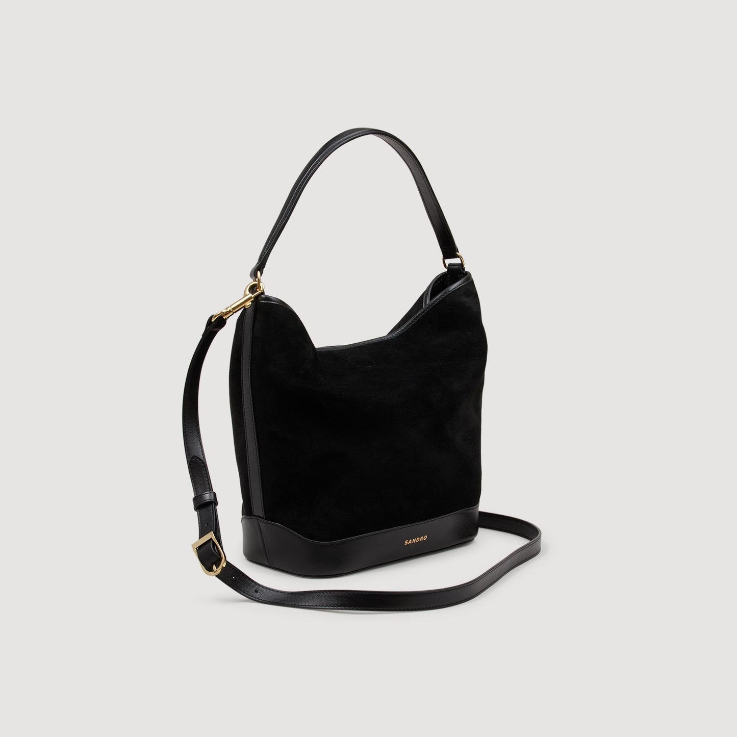 Tangoso Soft Suede Shopping Bag Black