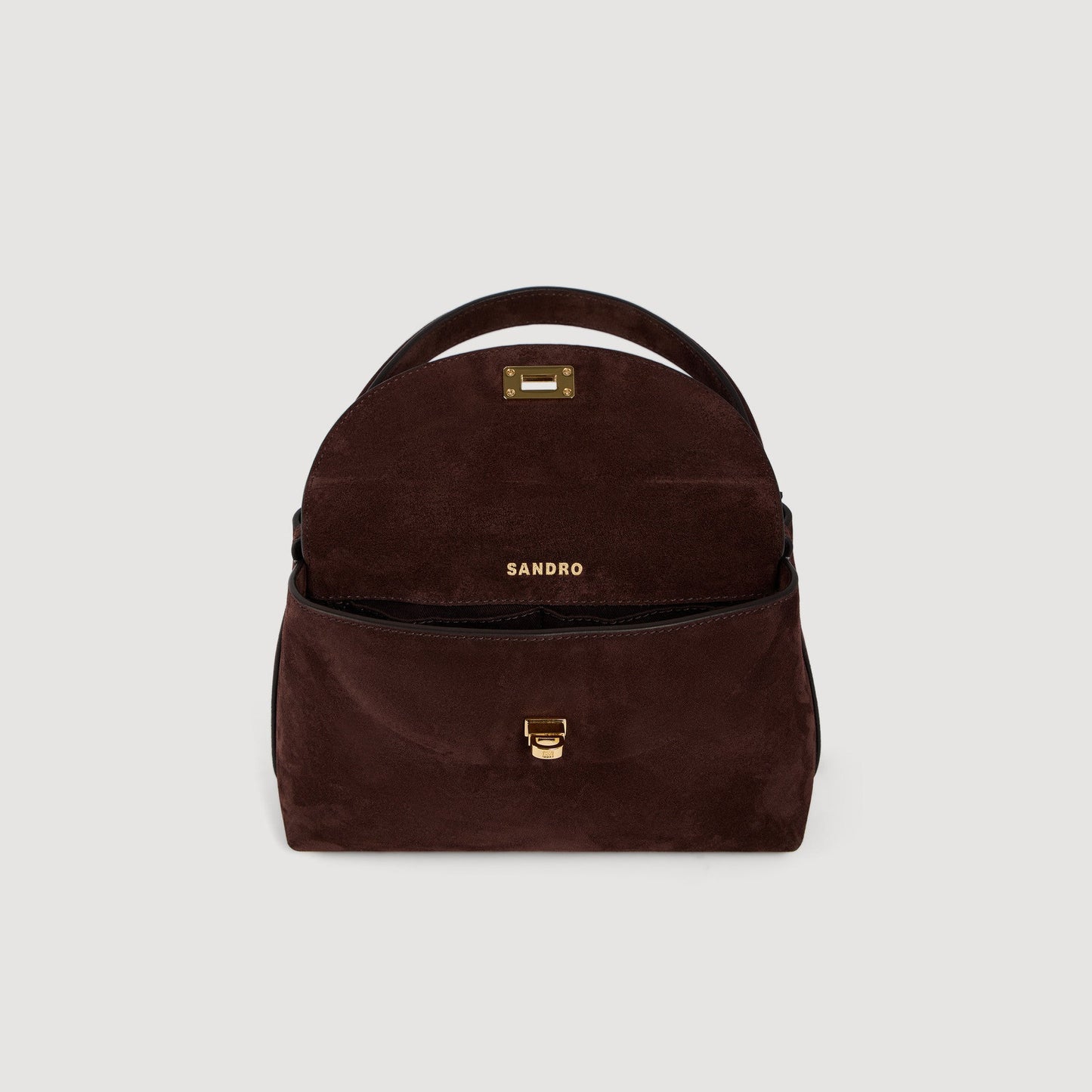 Le Mini Grand Bazaar Structured Leather Bag Brown
