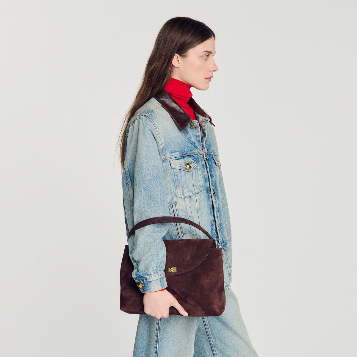 Le Grand Bazaar Le Grand Bazaar Suede Bag Brown