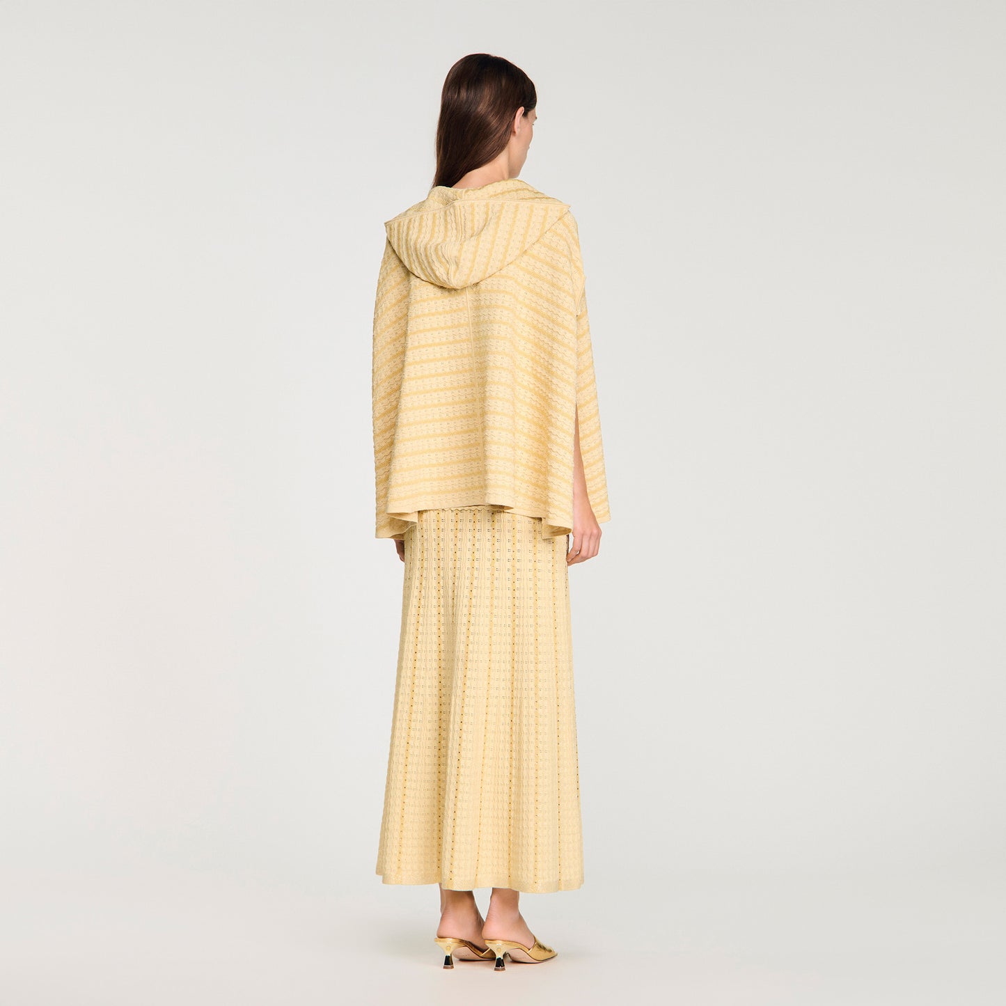 Dianora Strass Knit Cape Gold