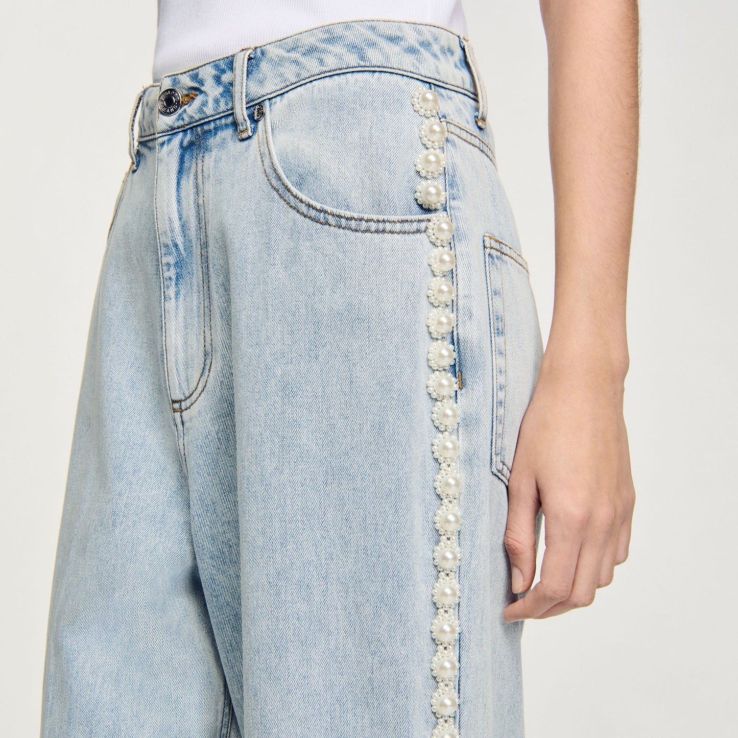 Beaded Jeans Light Bu Jean