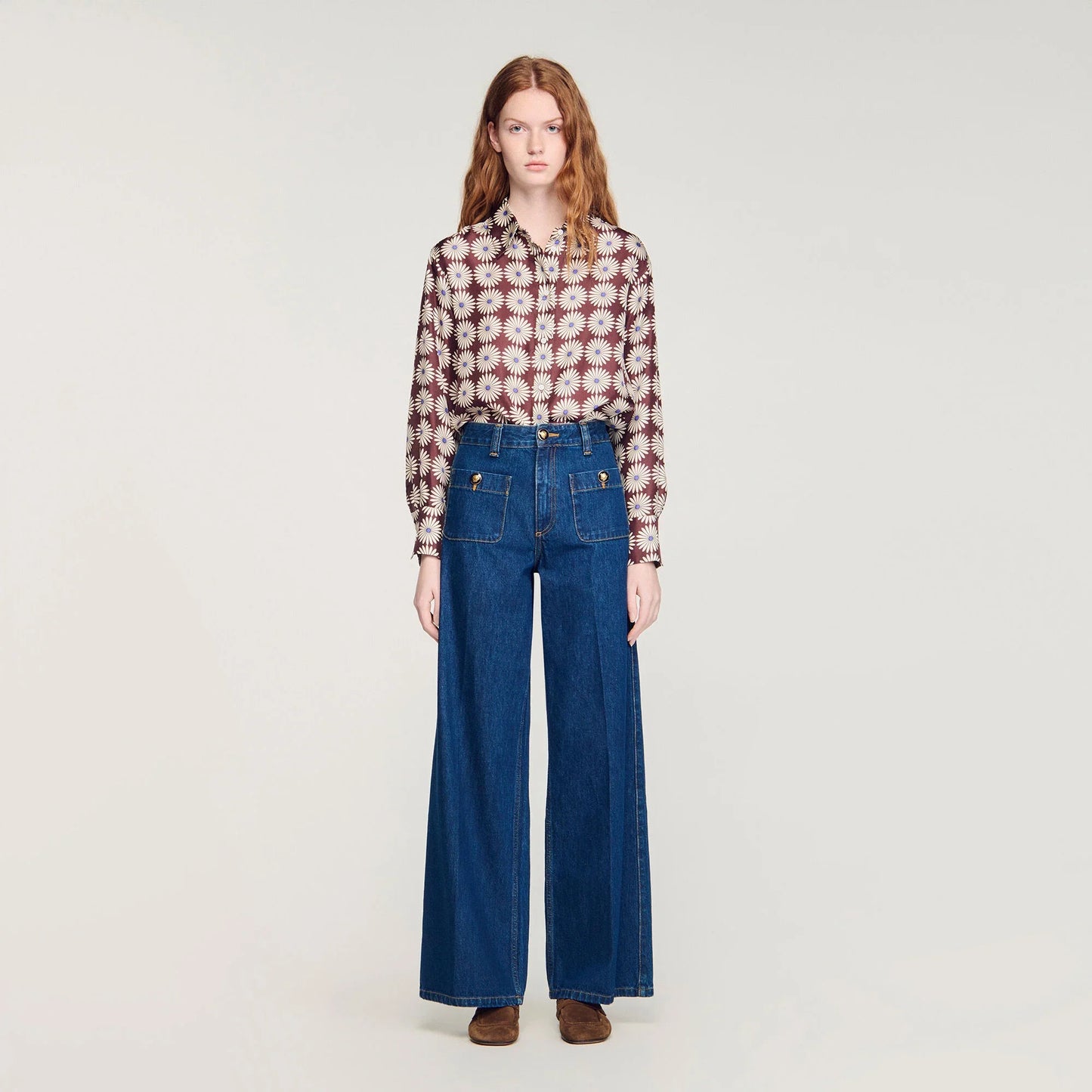 Floride Raw Straight Patch Pocket Jeans Deep Blu