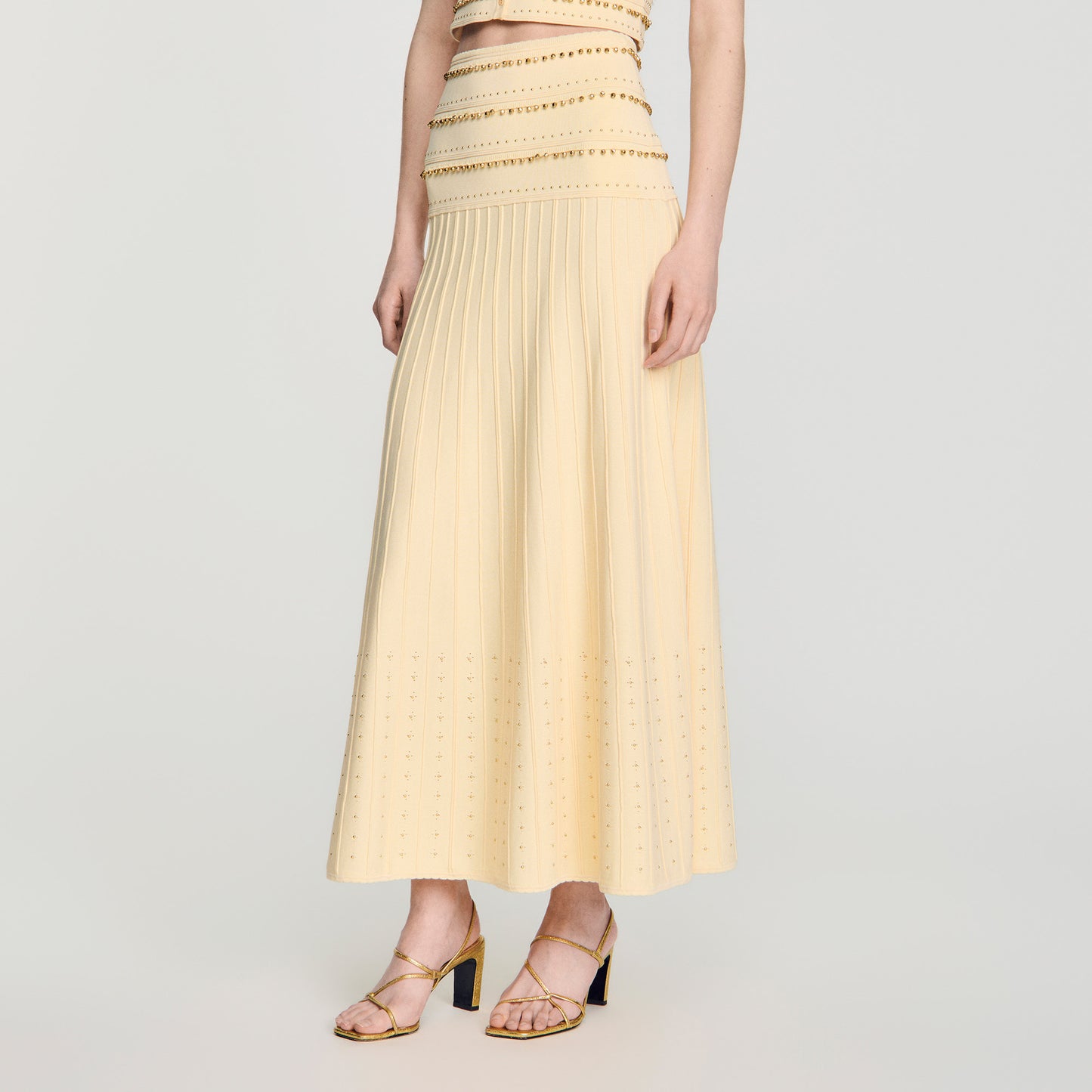 Lorianne Long tassel skirt Vanilla