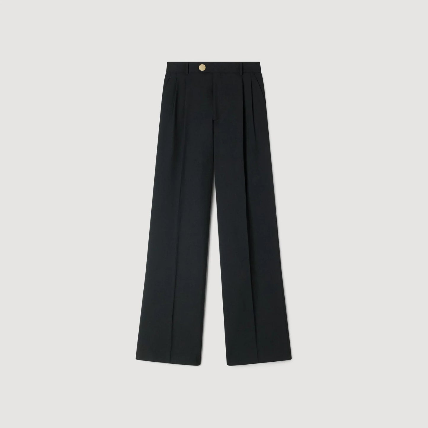 Terence Pressed-Crease Suit Trousers Black