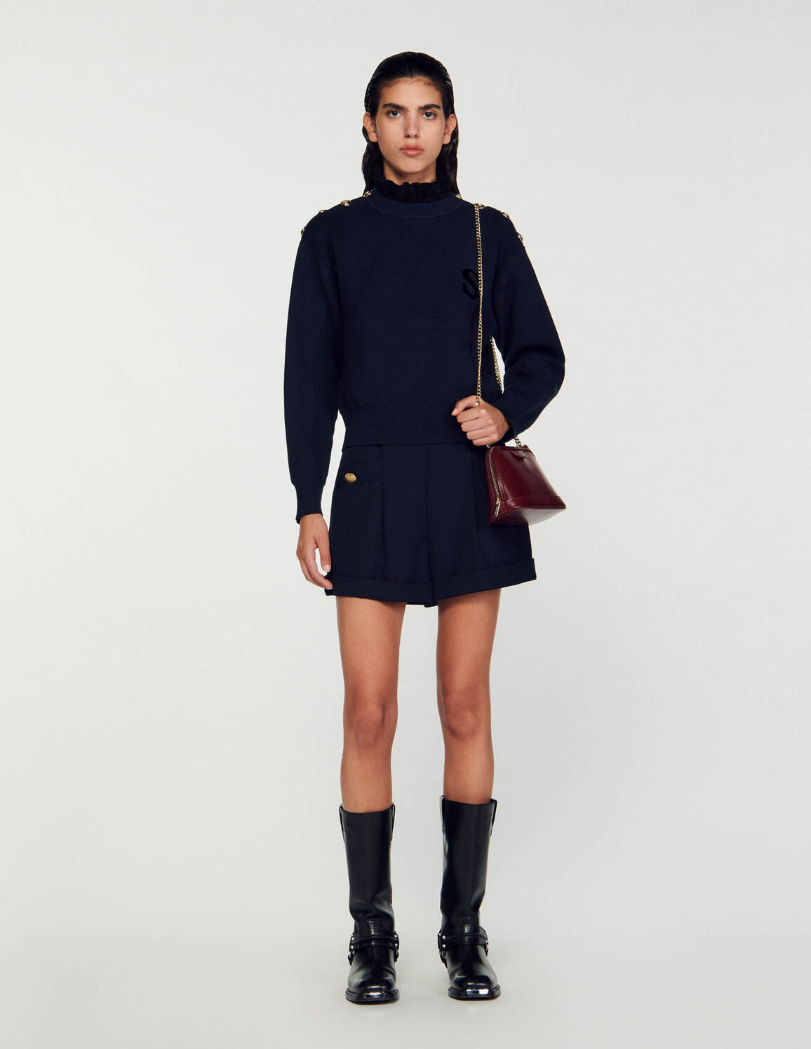 Cropped hot sale turtleneck jumper