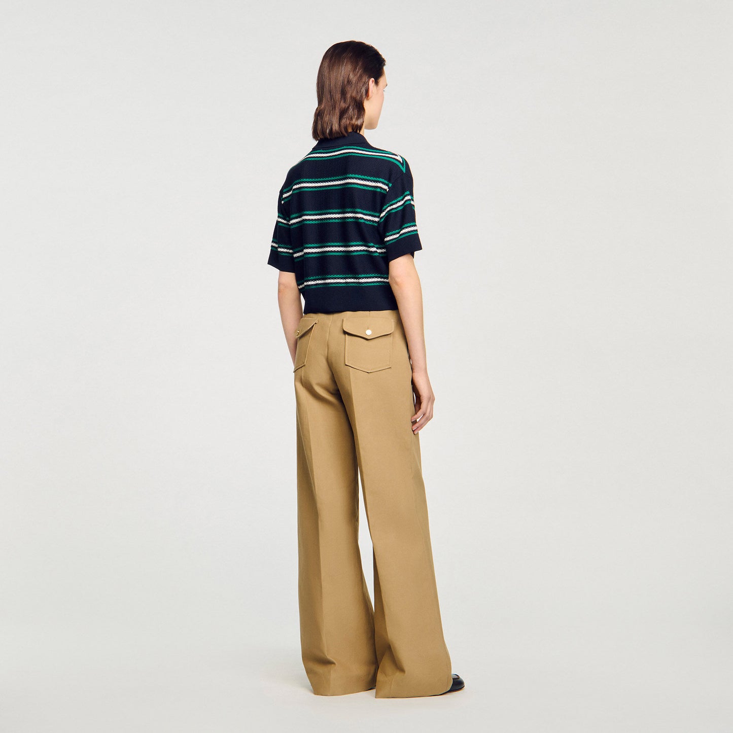 Grimaud Polo-Neck Jumper Navy Blue