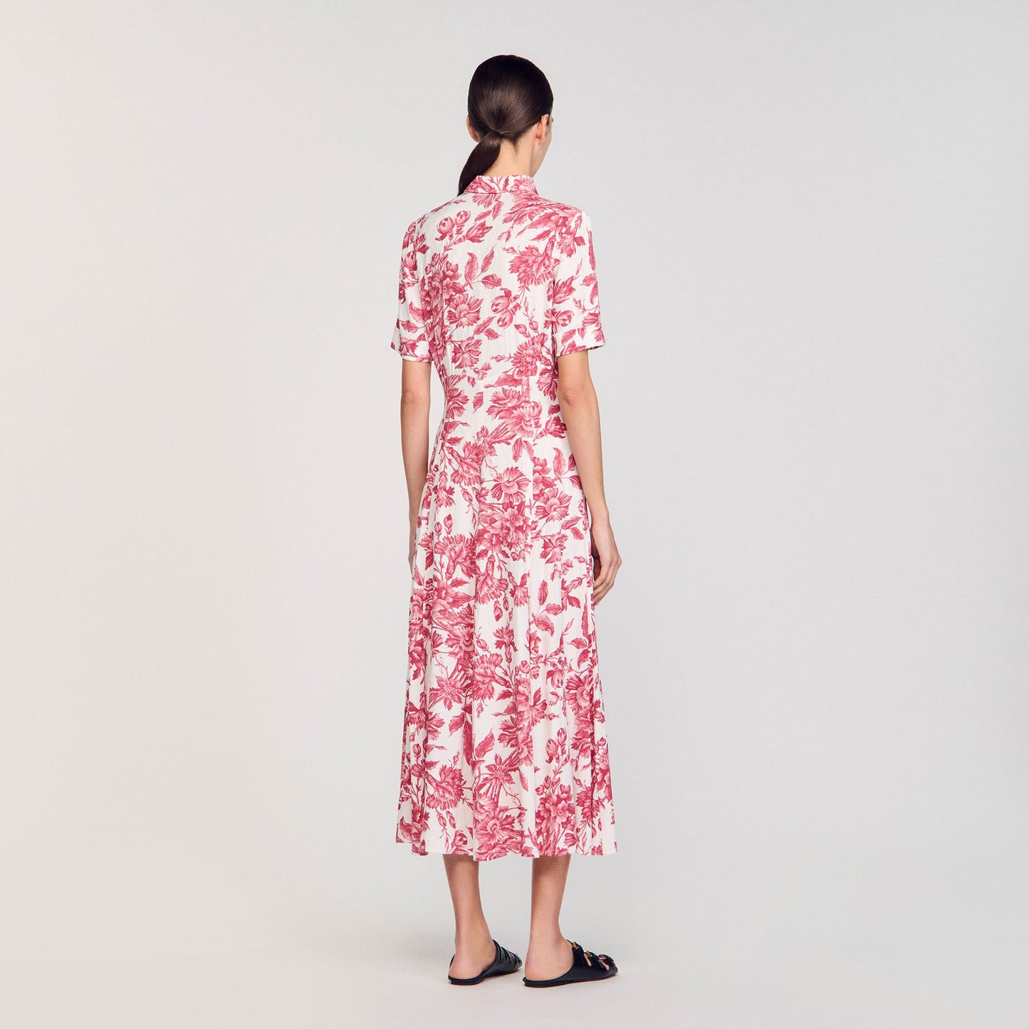 Josephina Floral Patterned Maxi Dress White / Red