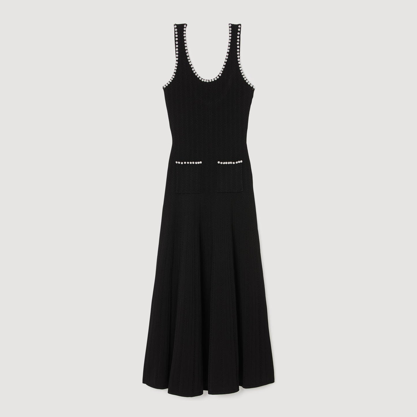 Manuella Beaded Dress Black
