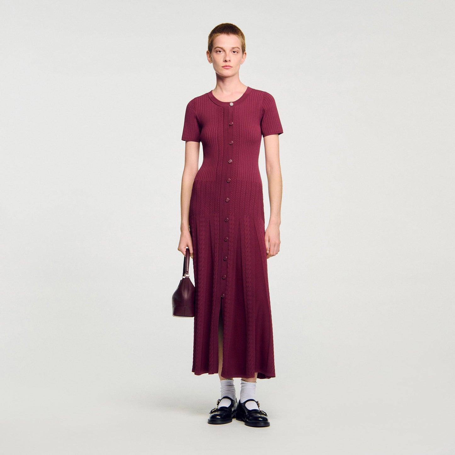 Milla Knit Maxi Dress Bordeaux