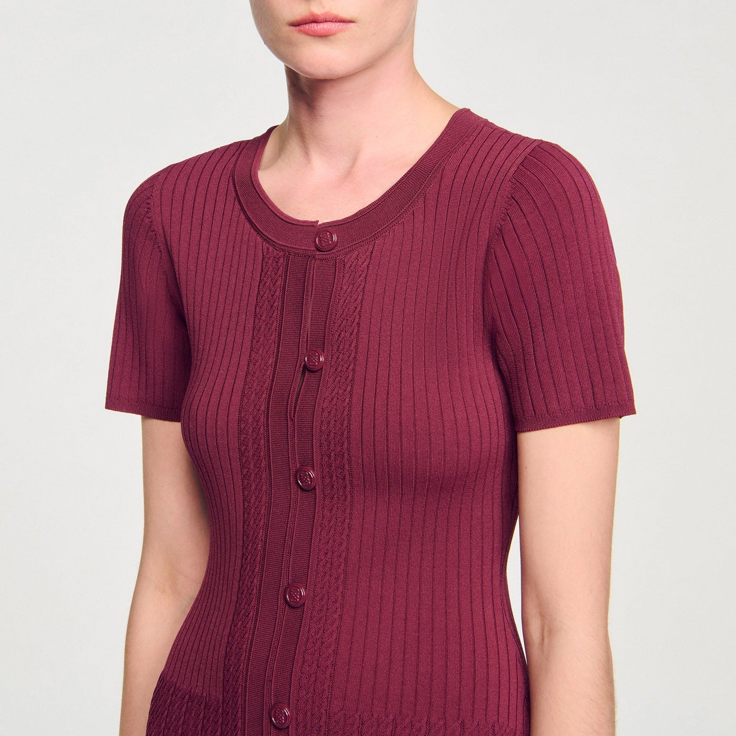 Milla Knit Maxi Dress Bordeaux