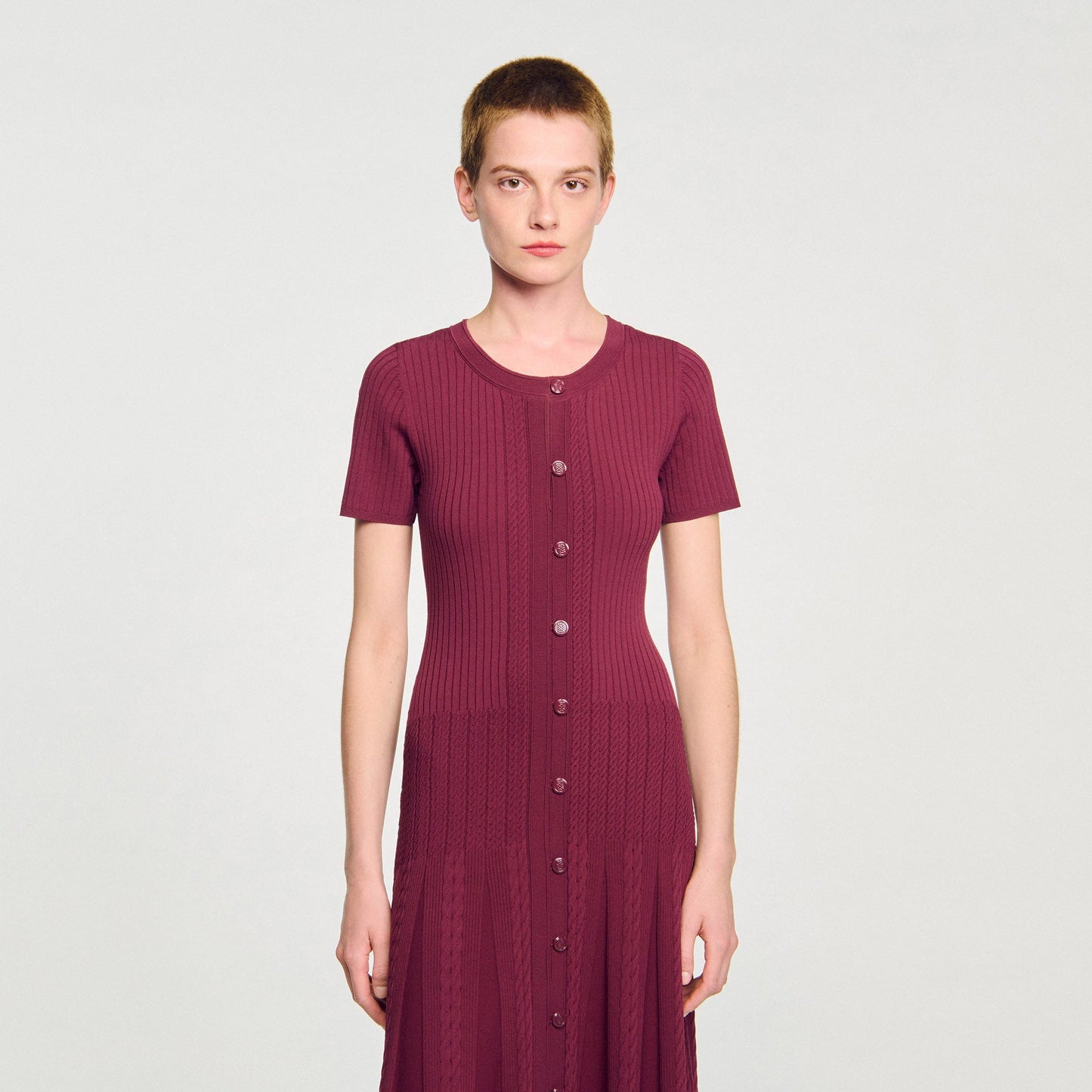 Milla Knit Maxi Dress Bordeaux
