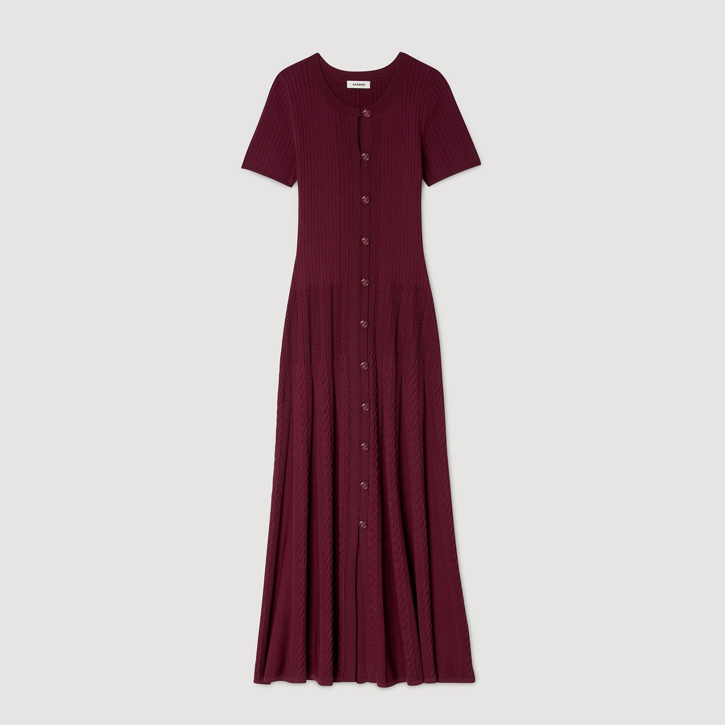 Milla Knit Maxi Dress Bordeaux