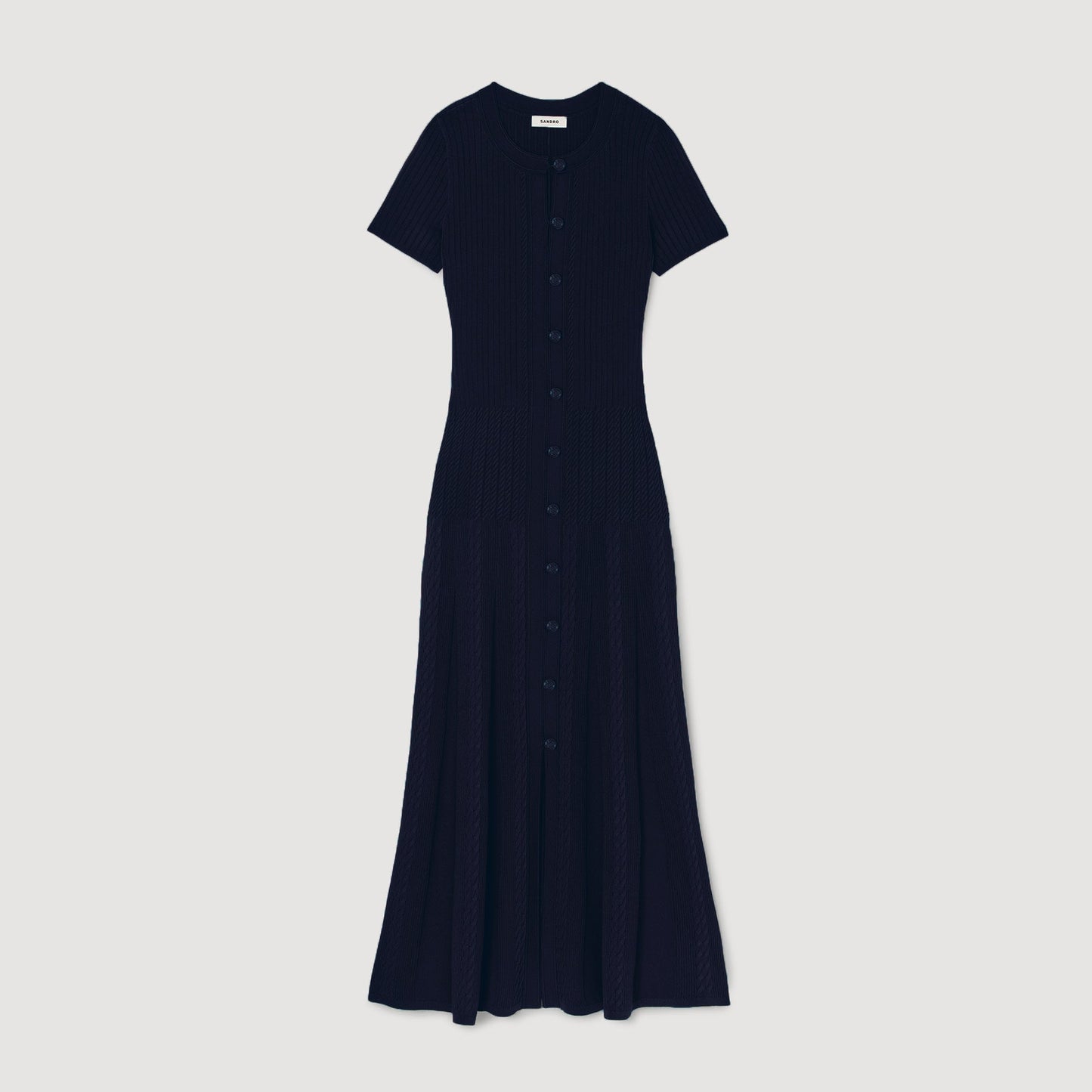 Milla Knit Maxi Dress Navy Blue