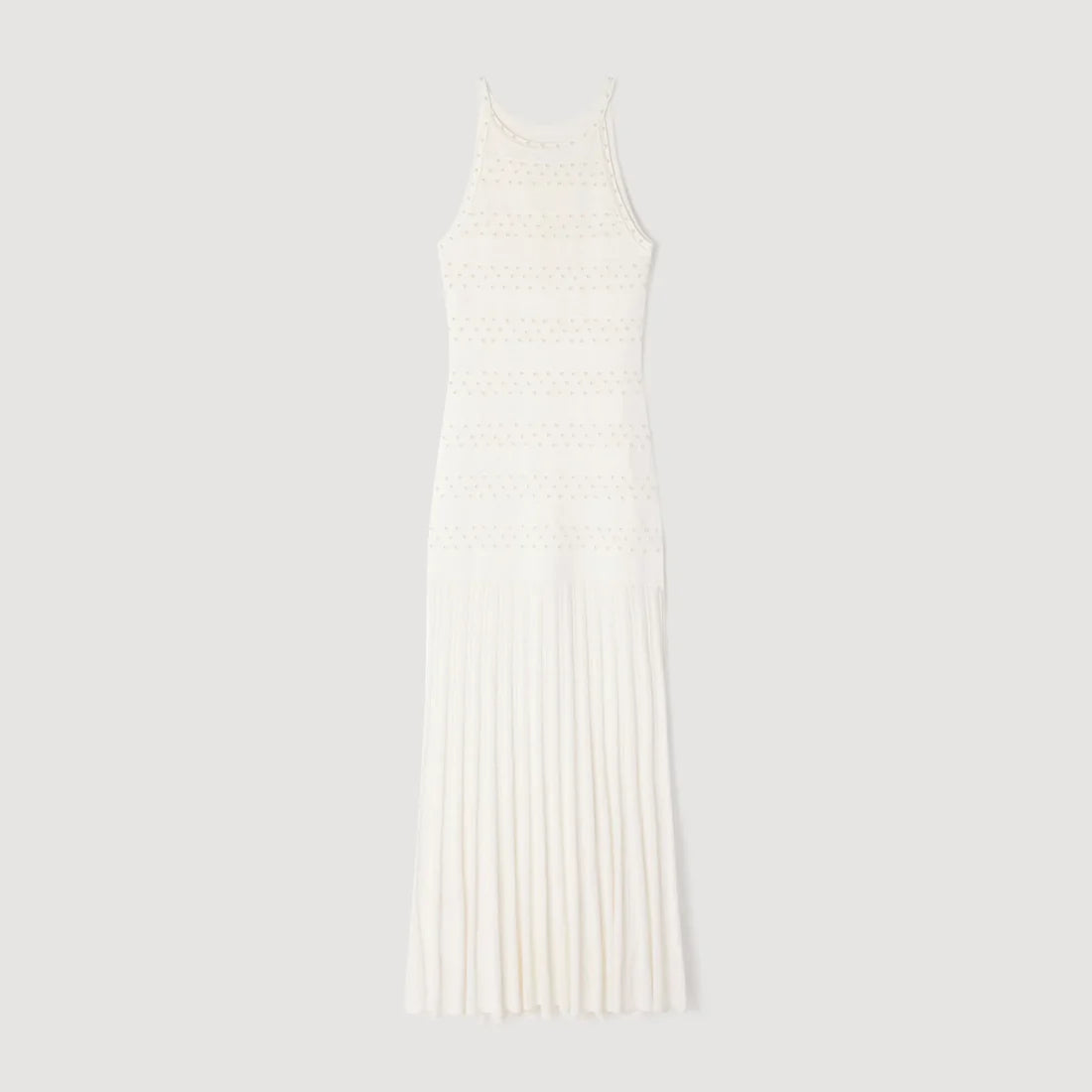 Milana Beaded Dress Ecru
