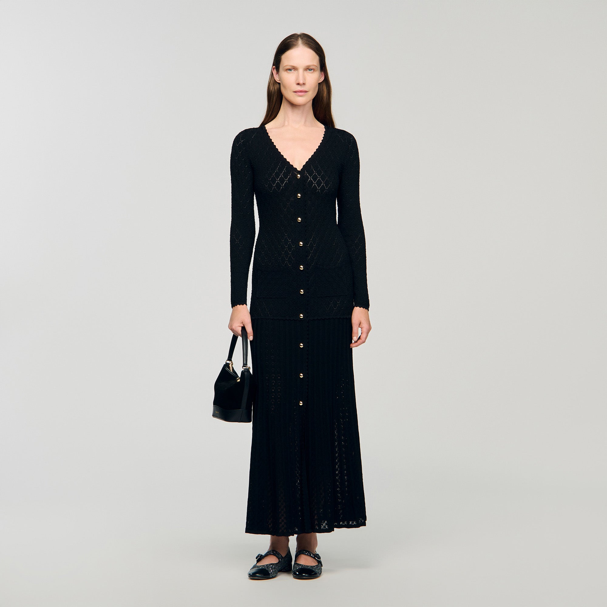 Shop Sabah Fancy Knit Maxi Dress Black for Women Online Shop Sabah Fancy Knit Maxi Dress Black for Women Online