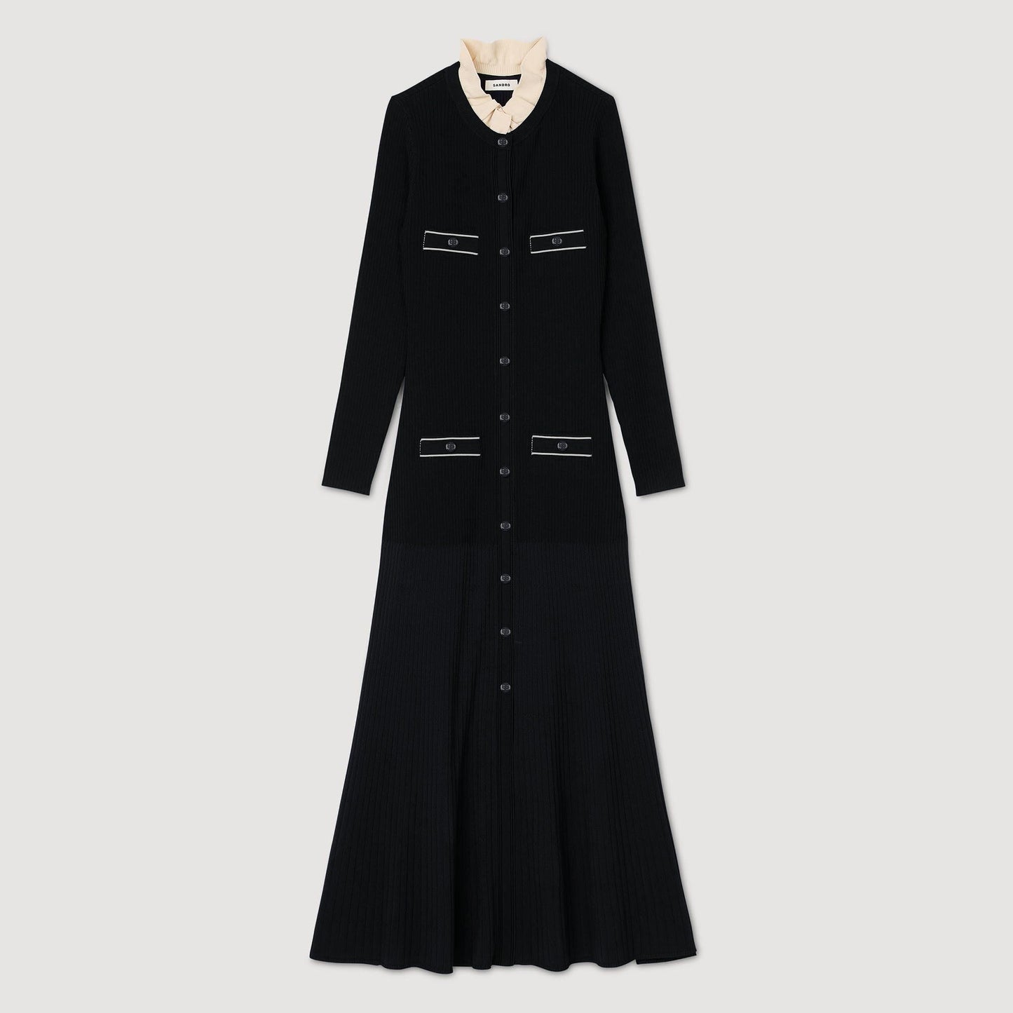 Odaya Knit Maxi Dress Black