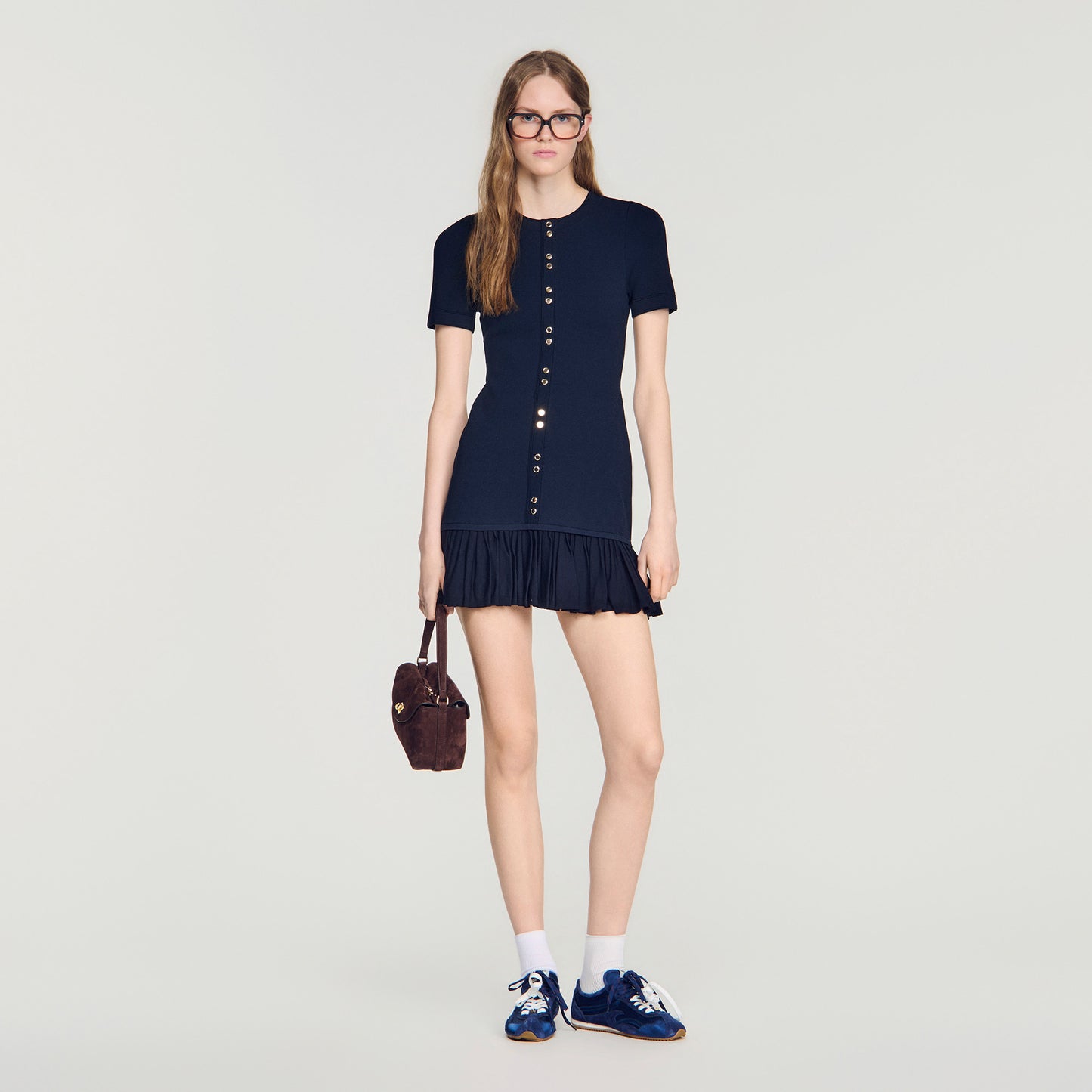 Keira Structured Dress Midnight Blue