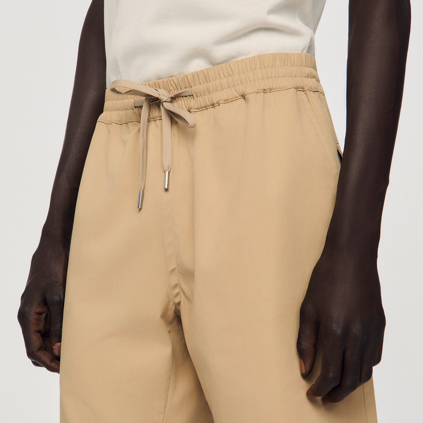 New Gamma Cotton Shorts Beige
