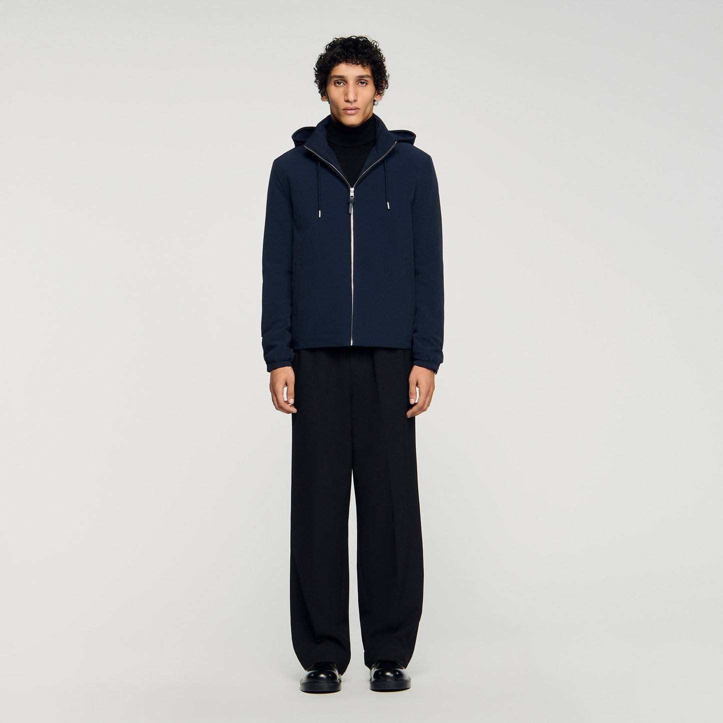 Orion Hooded Zip-Up Jacket Midnight Blue