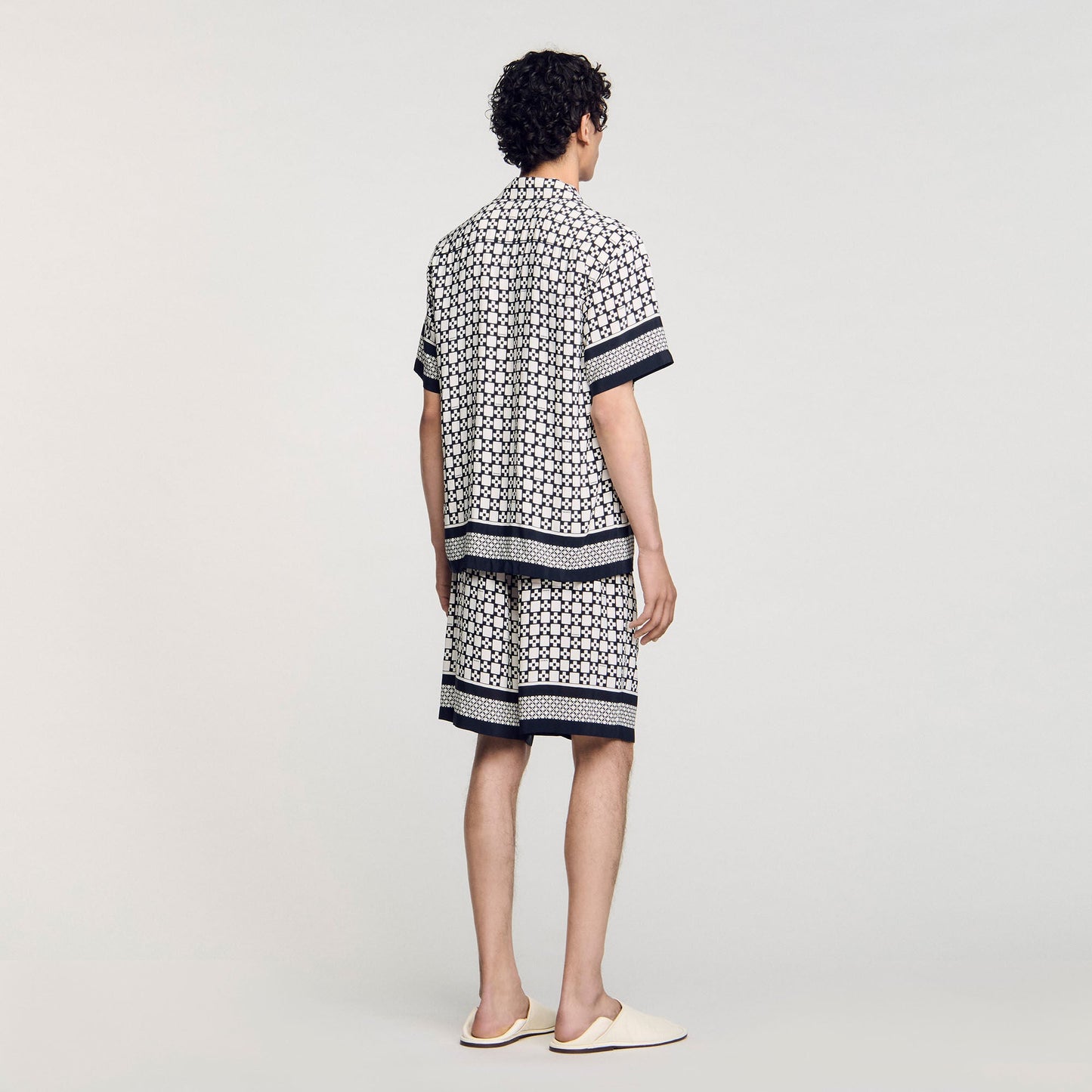 Cross Mc Square Cross Motif Flowing Blouse Black Black