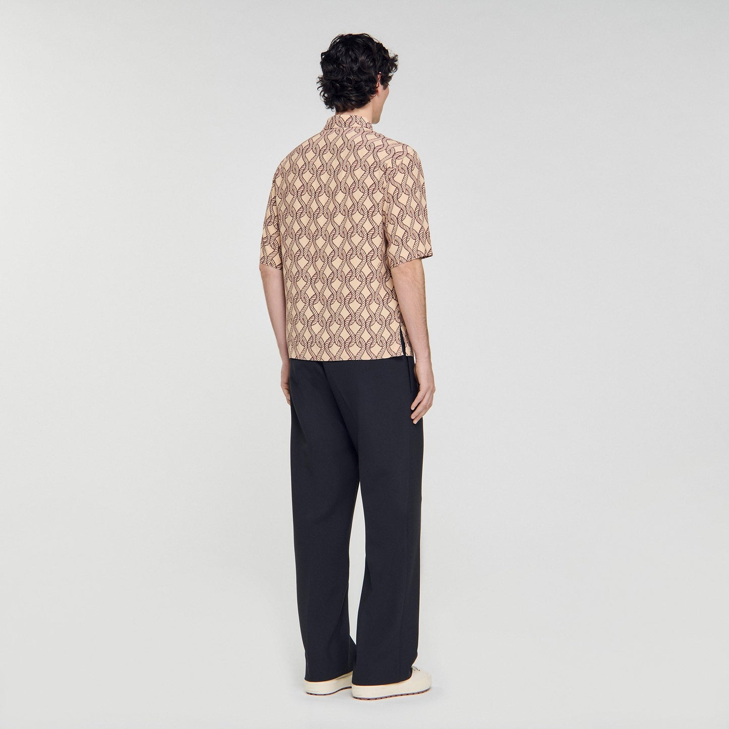 Big Rope Mc Loose-Fit Rope Print Shirt Butter Cream