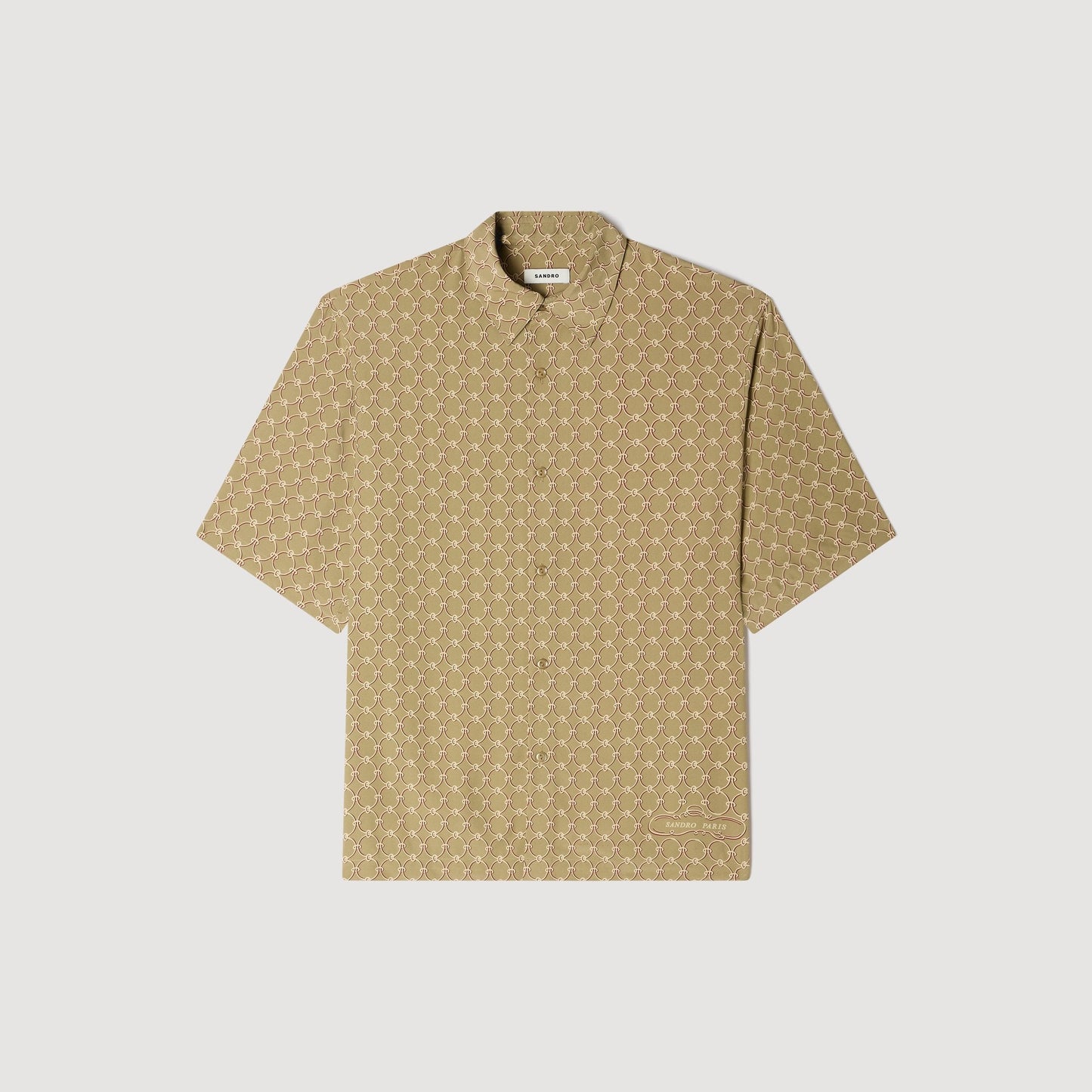 Catena Shirt Mc Link Print Loose-Fit Shirt LIME