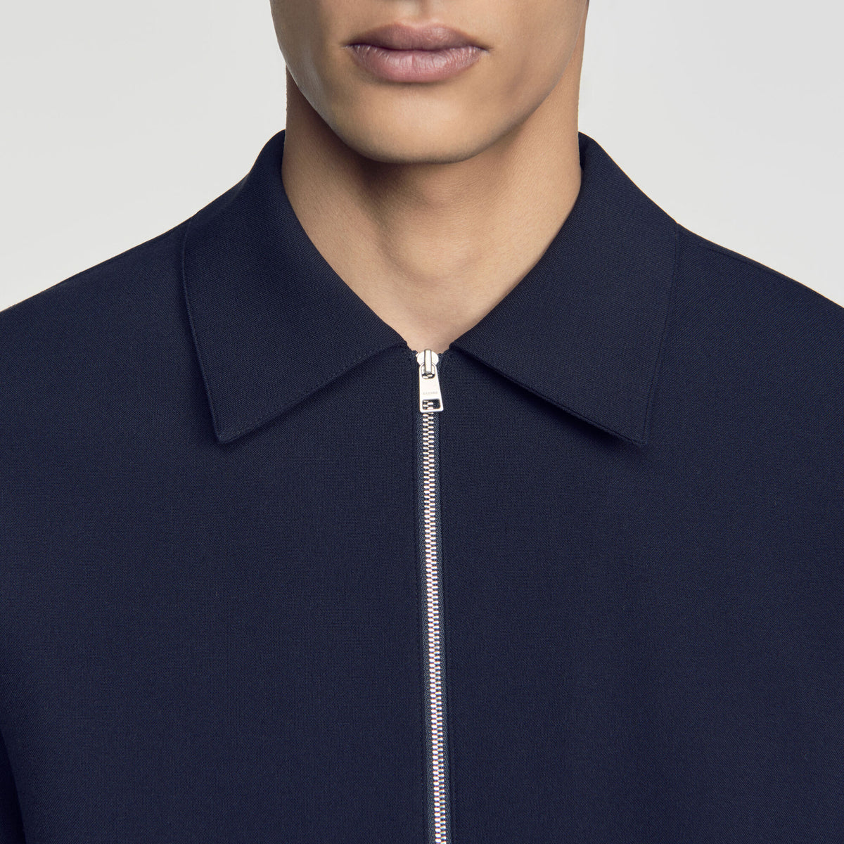Joker Zip Shirt Zipped Shirt Navy Blue