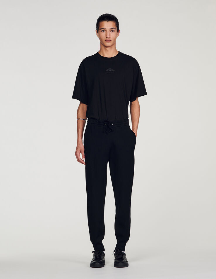 Knit jogging trousers new arrivals