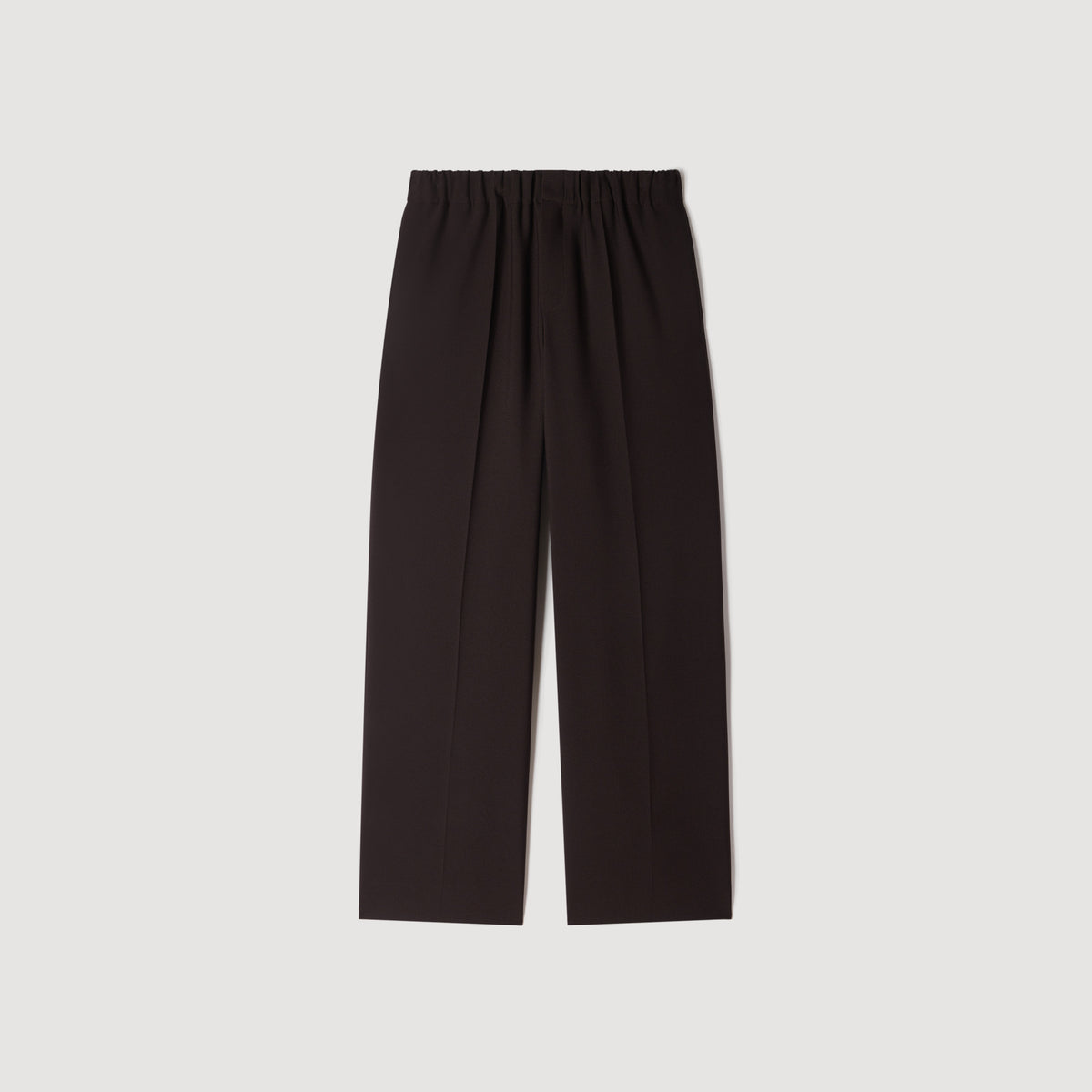 Large Jersey Wide-leg trousers Dark Taupe