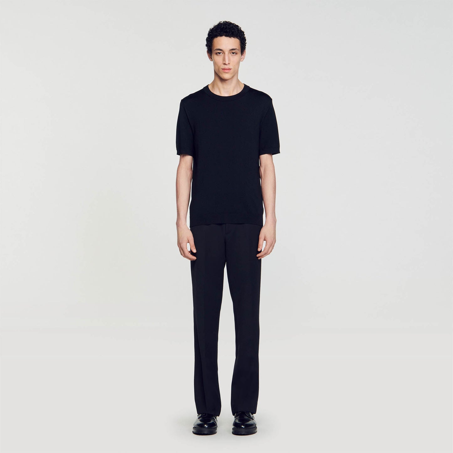 Knitted T-Shirt Black