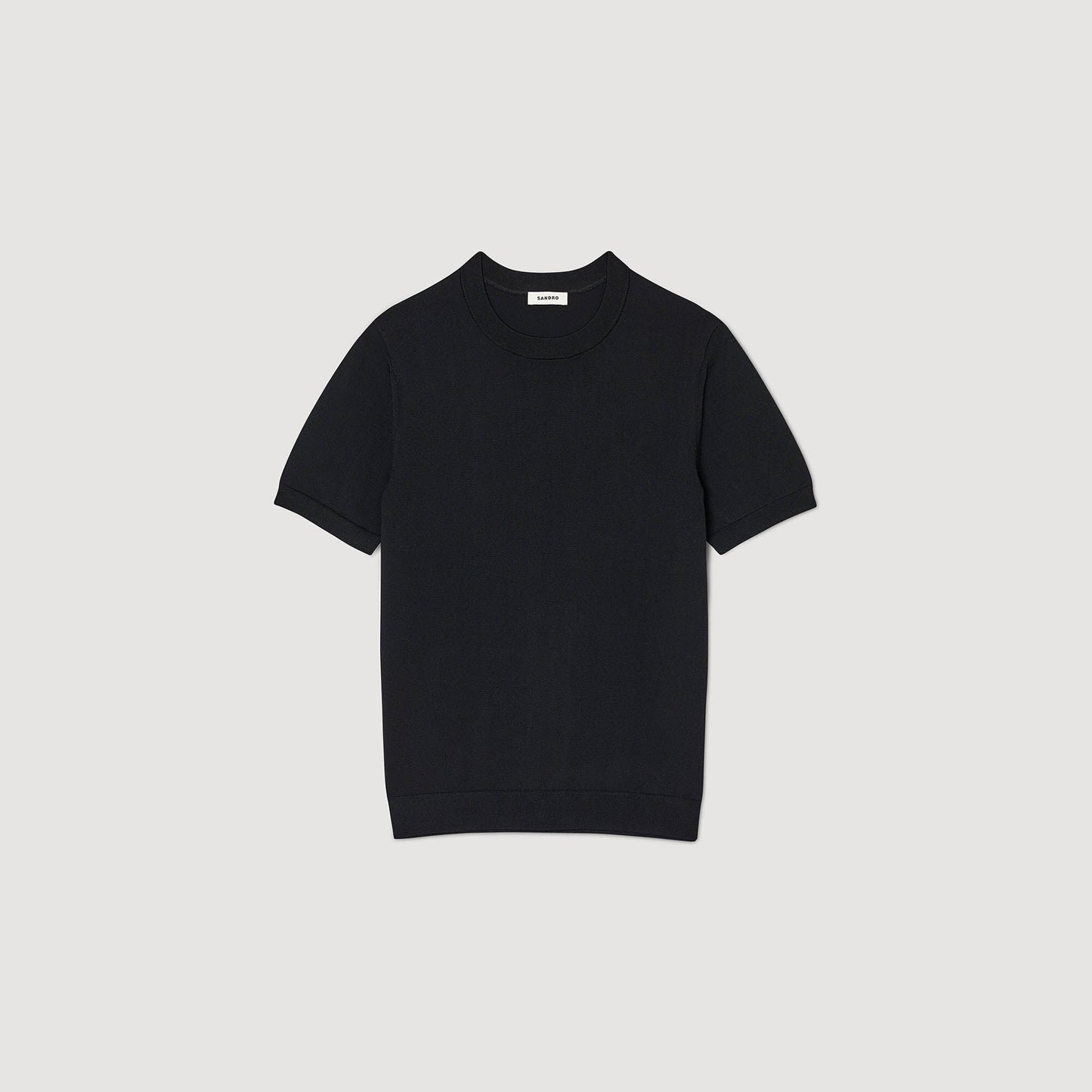 Knitted T-Shirt Black