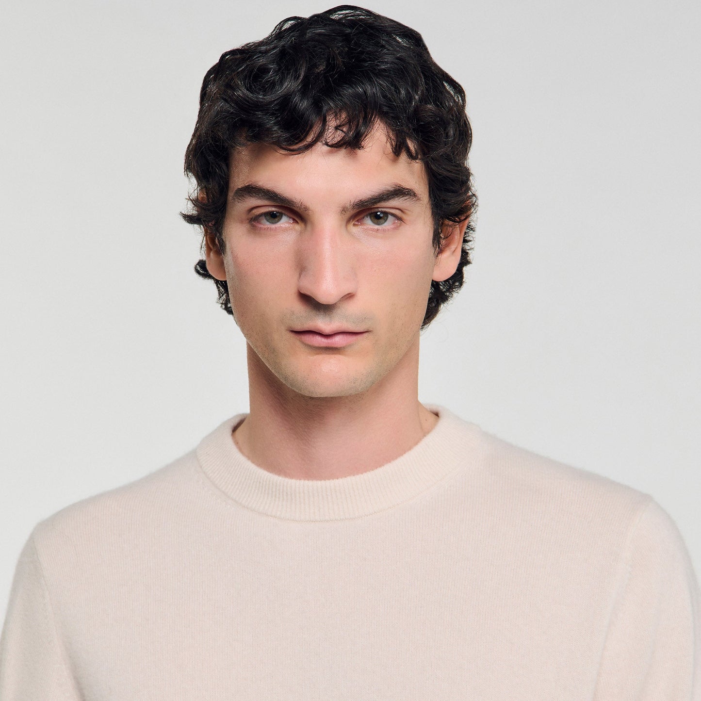 Crewneck Cashmere Cashmere Sweater Off White