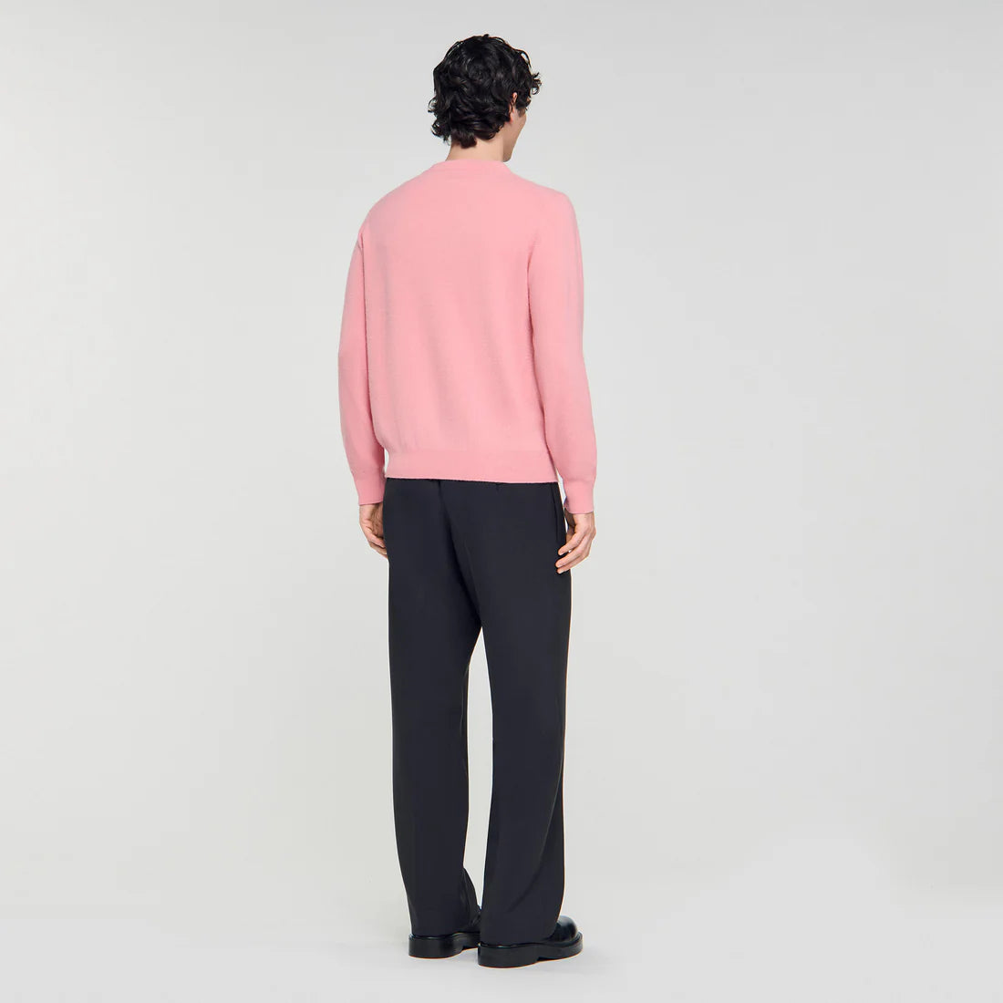 Crewneck Cashmere Sweater Baby Pink