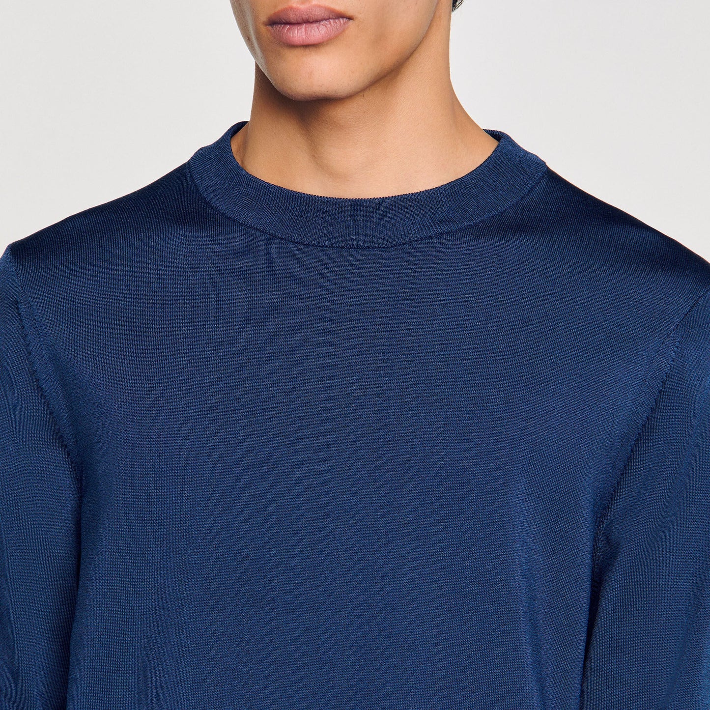 Fine Knit Jumper Royal Blue