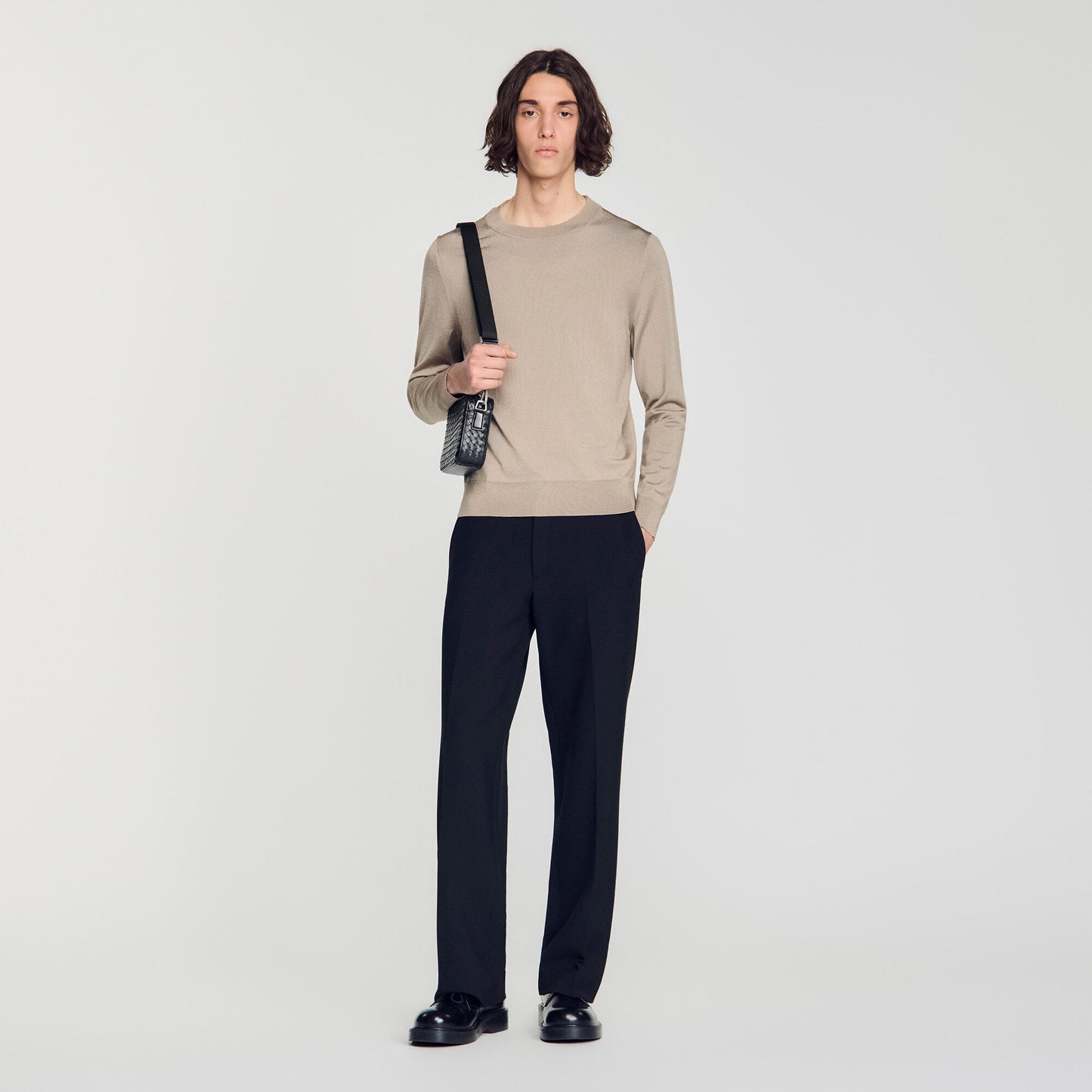 Pablo Crewneck Knit Jumper Light Taupe