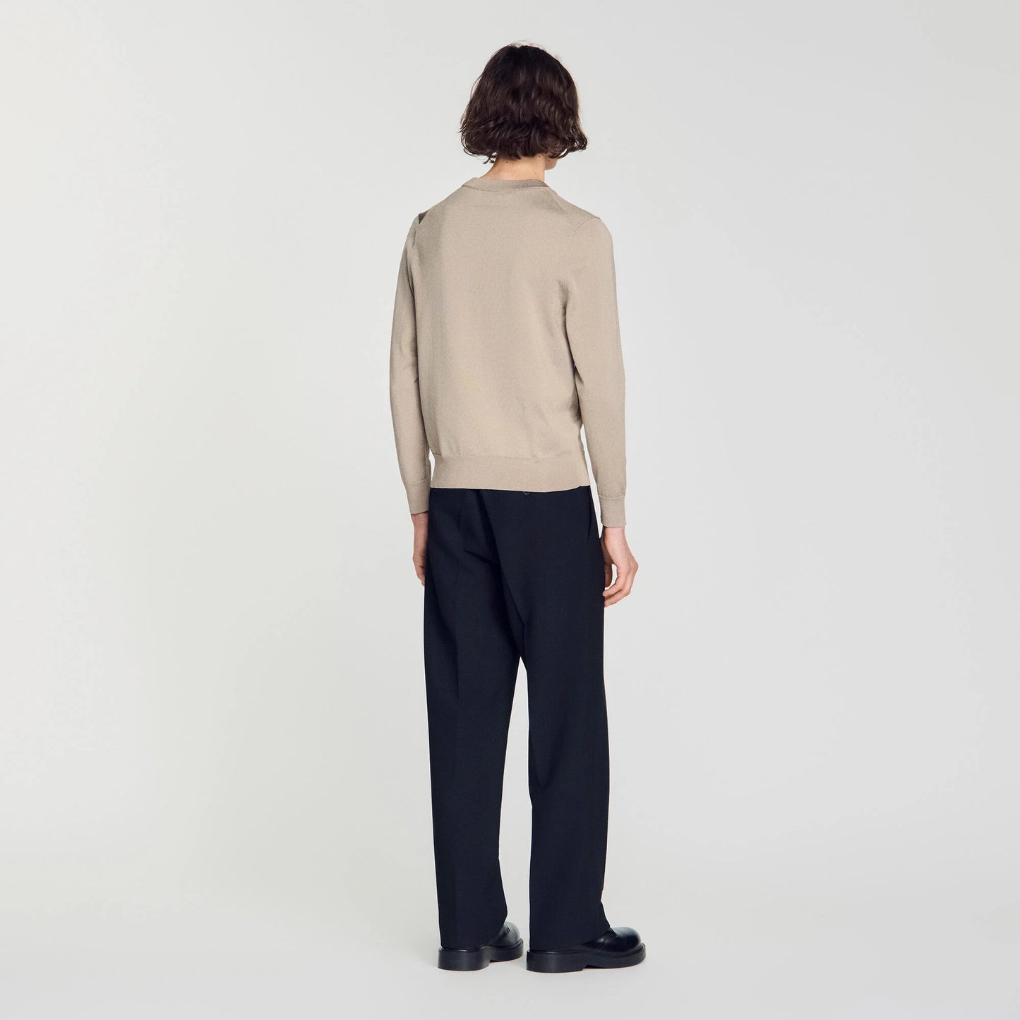 Pablo Crewneck Knit Jumper Light Taupe
