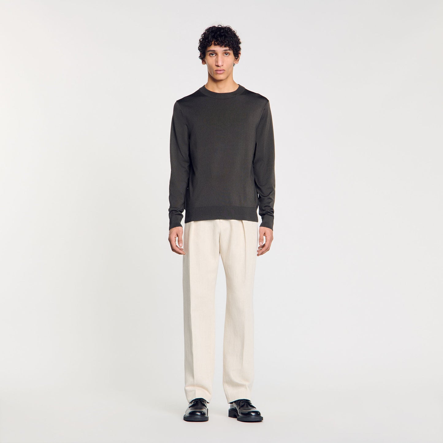 Fine Knit Jumper Black