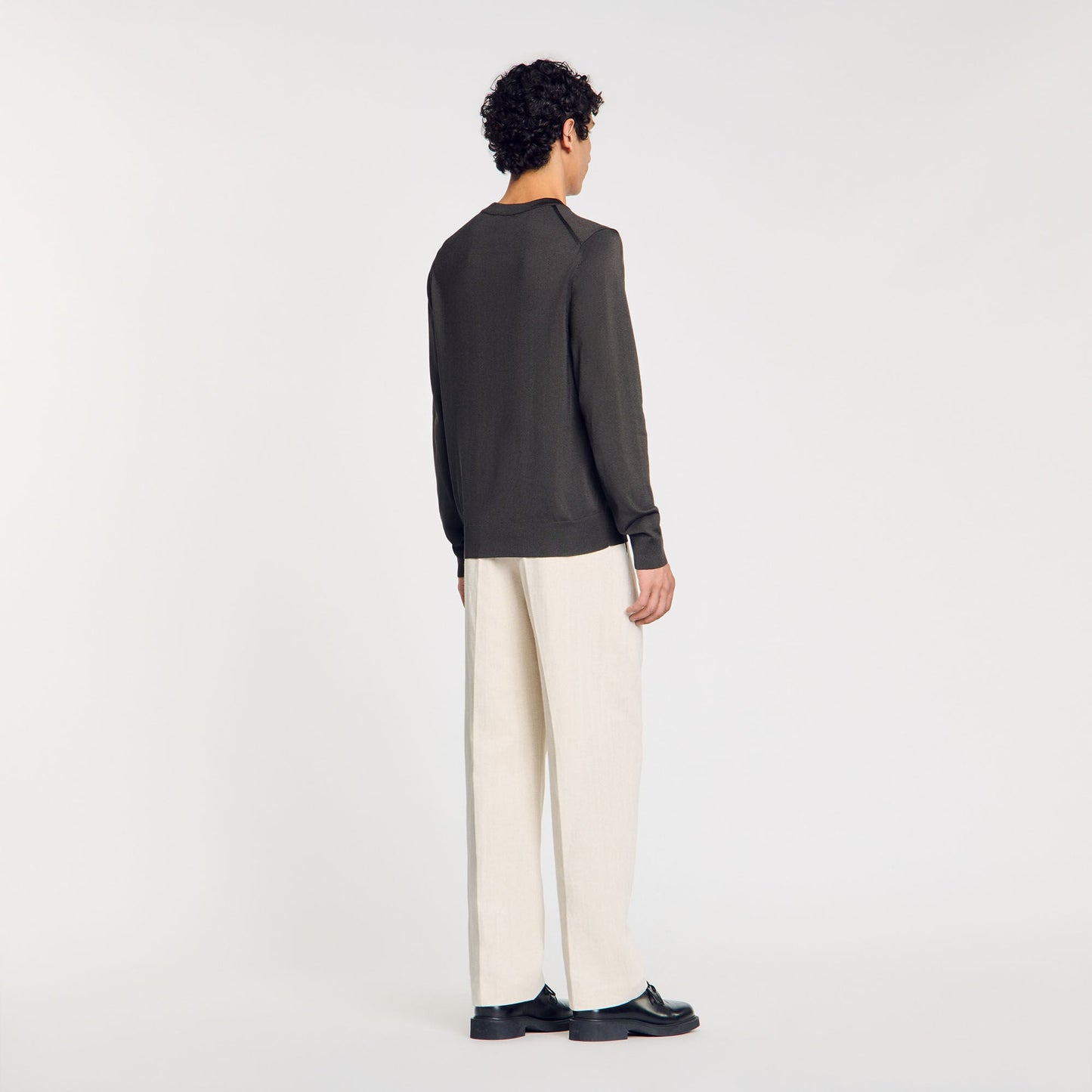 Fine Knit Jumper Black