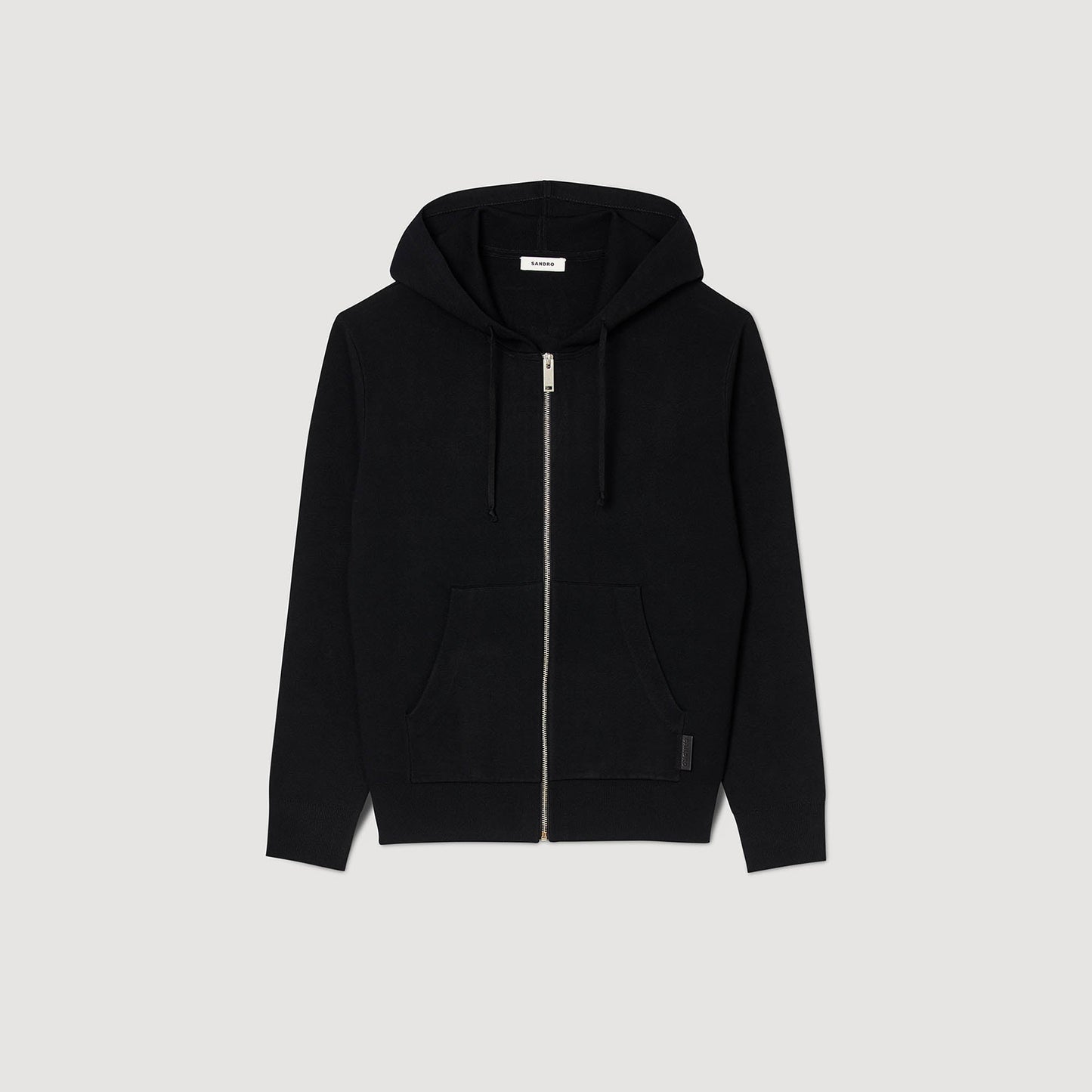 Home Zip Hoodie Oversized Sweatshirt Black