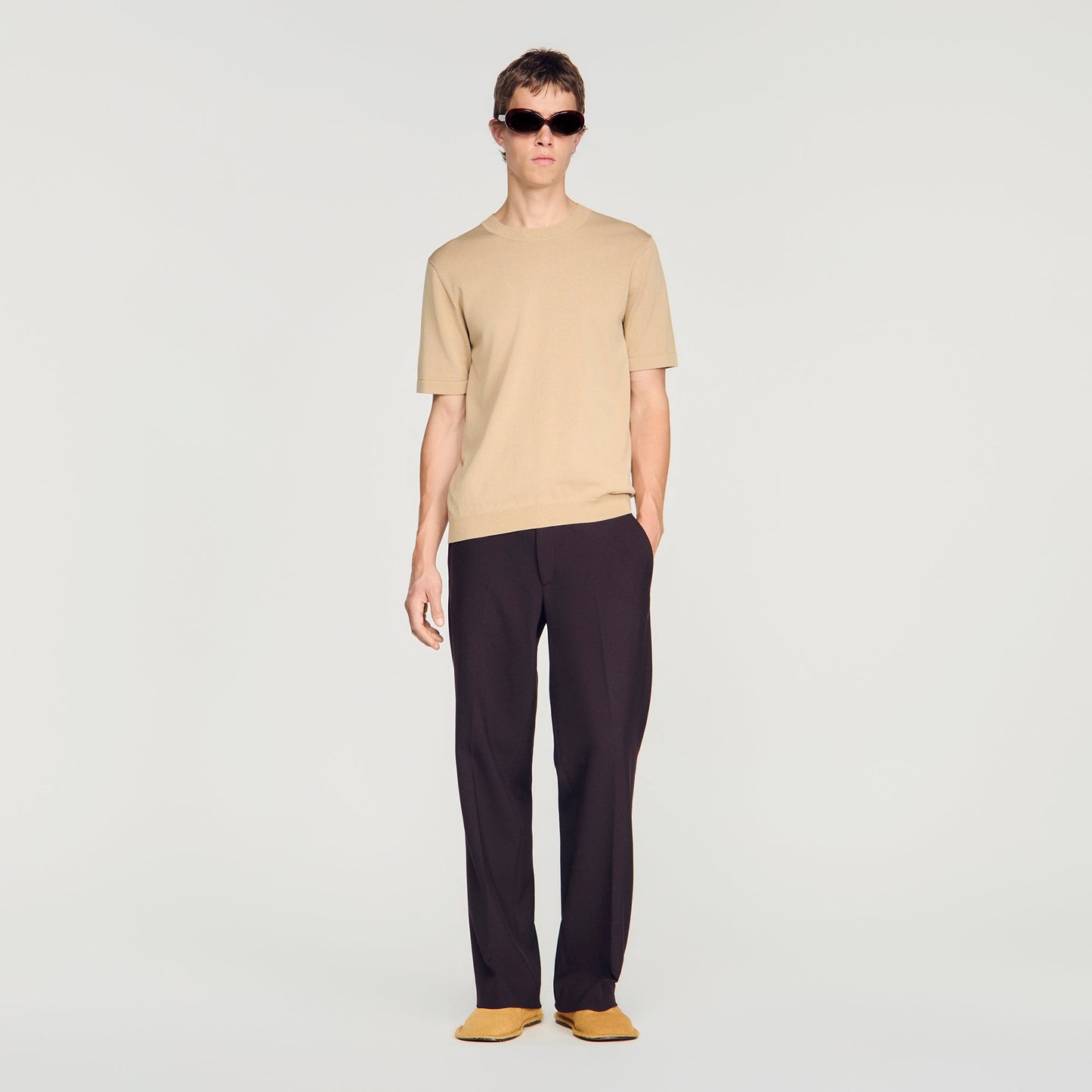 Pablo Tee Cotton Knit Jumper Cappucino