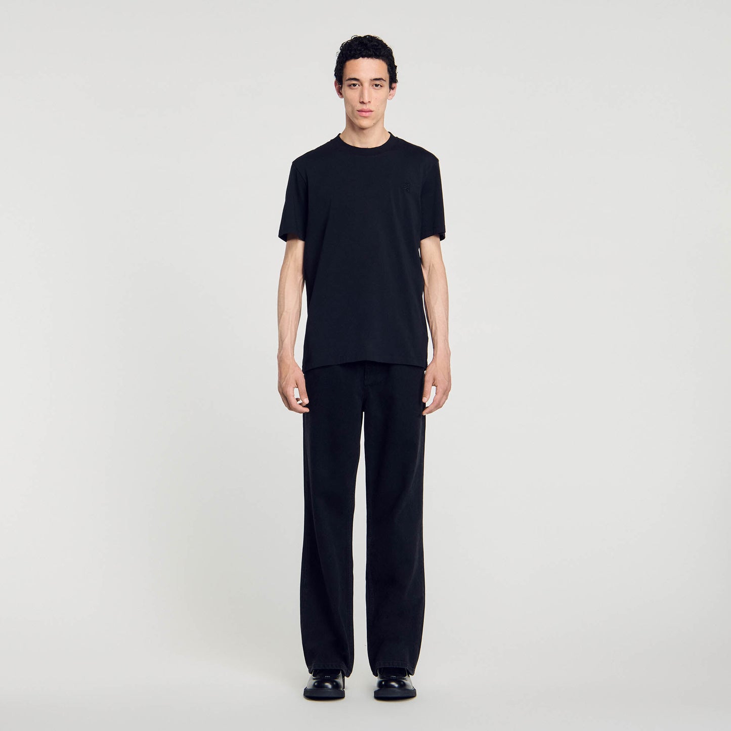 Dual Gender Tee Cotton T-Shirt Black