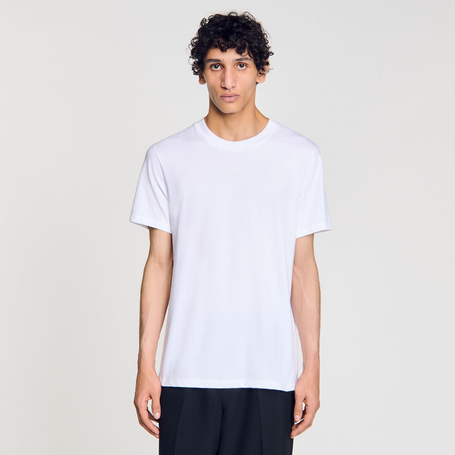 Sandro Logo Tee Cotton T-Shirt White
