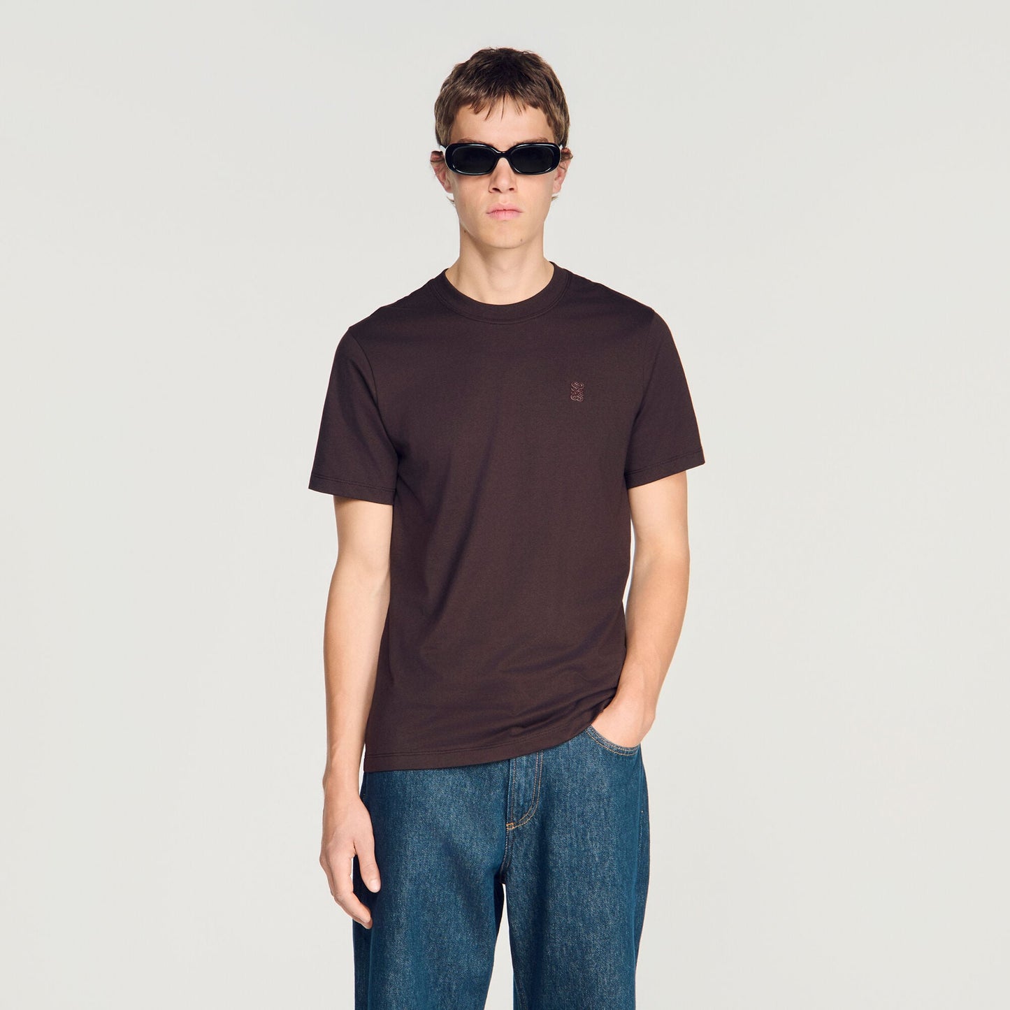 Tshirt Tonal Patch 4S T-shirt Chocolate