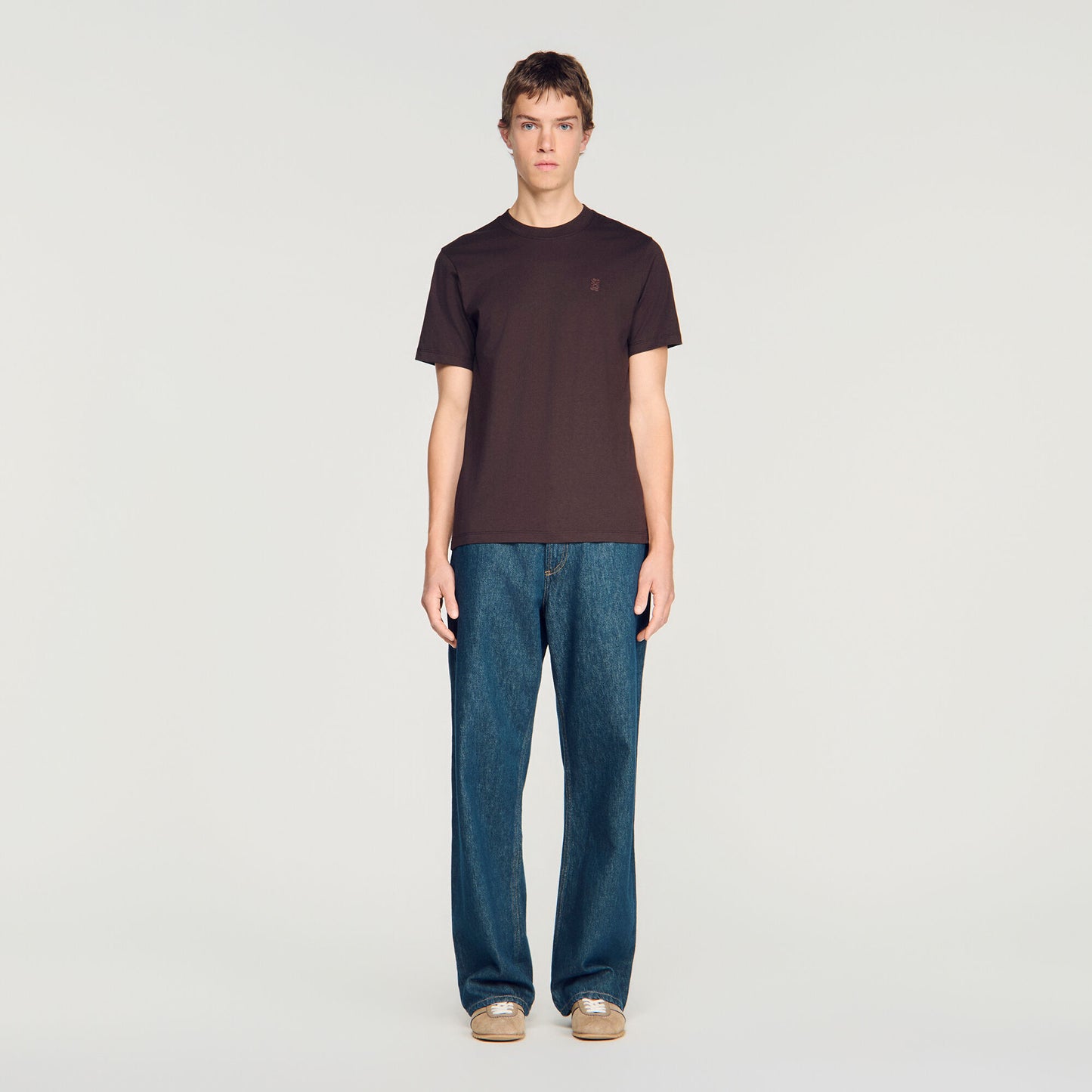 Tshirt Tonal Patch 4S T-shirt Chocolate