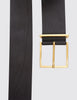 Wide Leather Belt Black